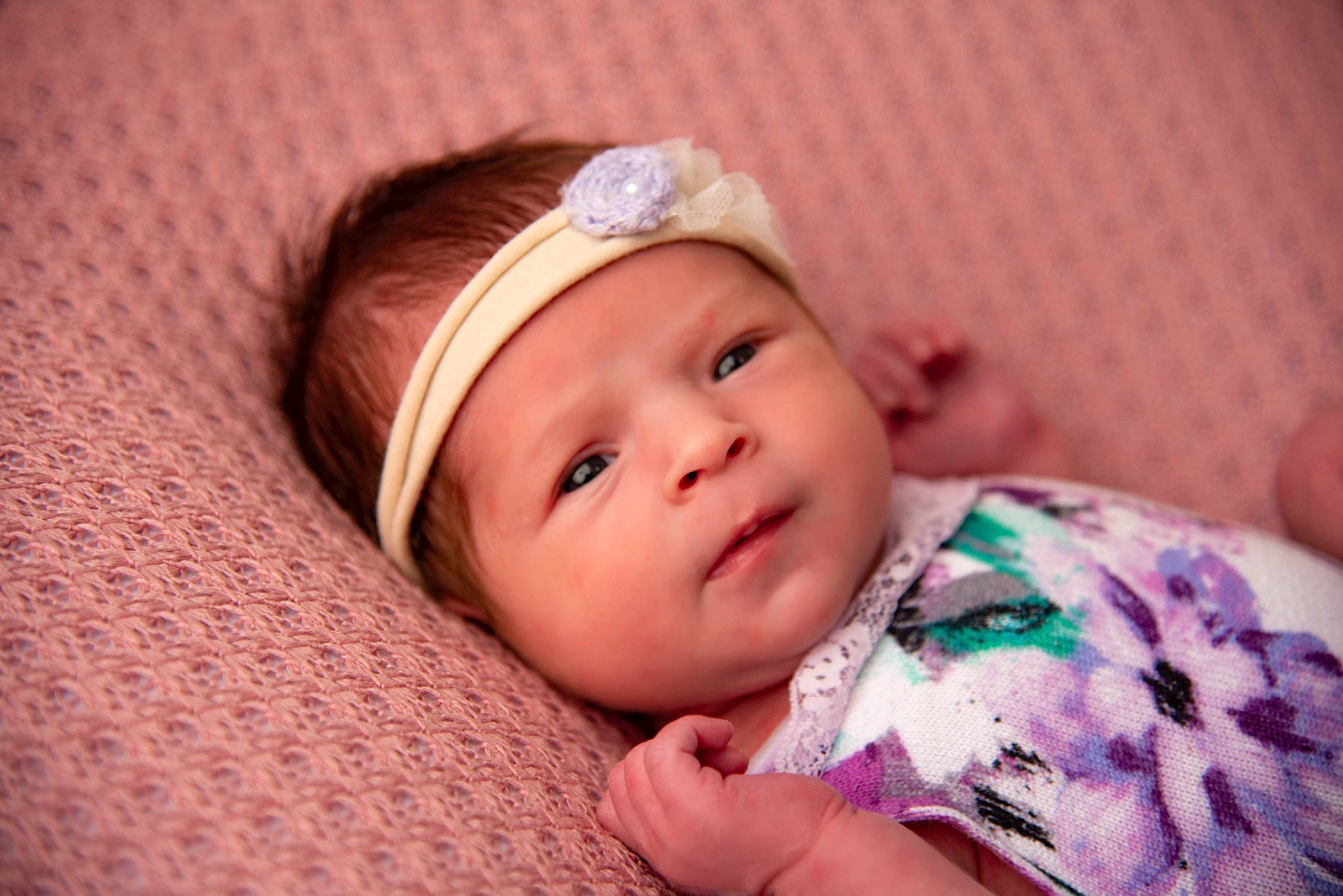 Thalia is registered to the contest to win money with this photo: baby, bedtime, cheek, child, hair_accessory, headband, headgear, headwear, person, skin, toddler