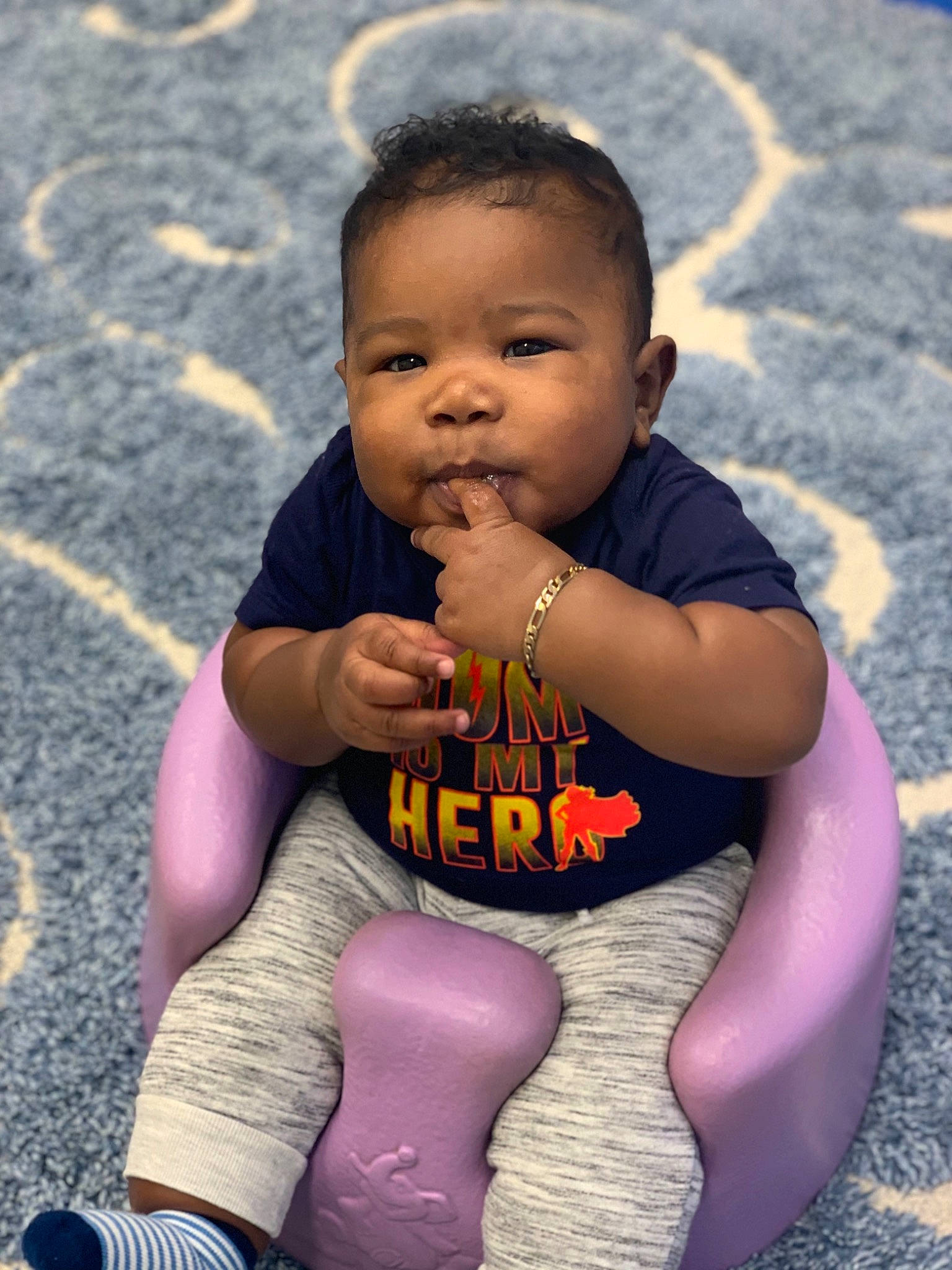 Cornell is registered to the contest to win money with this photo: baby, child, fun, person, play, sitting, skin, smile, toddler