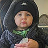 Lyric joined the competition — help win amazing prizes! toddler, child, baby, face, hat, beanie, nike, jacket, clothing, hand, indoor, person, portrait, warm, cute, expression, holding, fuzzy, young, curious