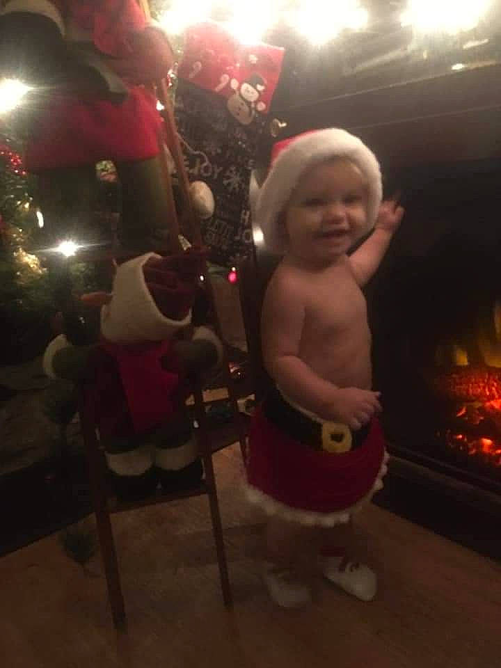 Azlynn joined the competition — help win amazing prizes! child, christmas, christmas_eve, christmas_lights, christmas_tree, event, fun, head, holiday, interior_design, night, person, photography, plant, santa_claus, sky, toddler, tree, vacation