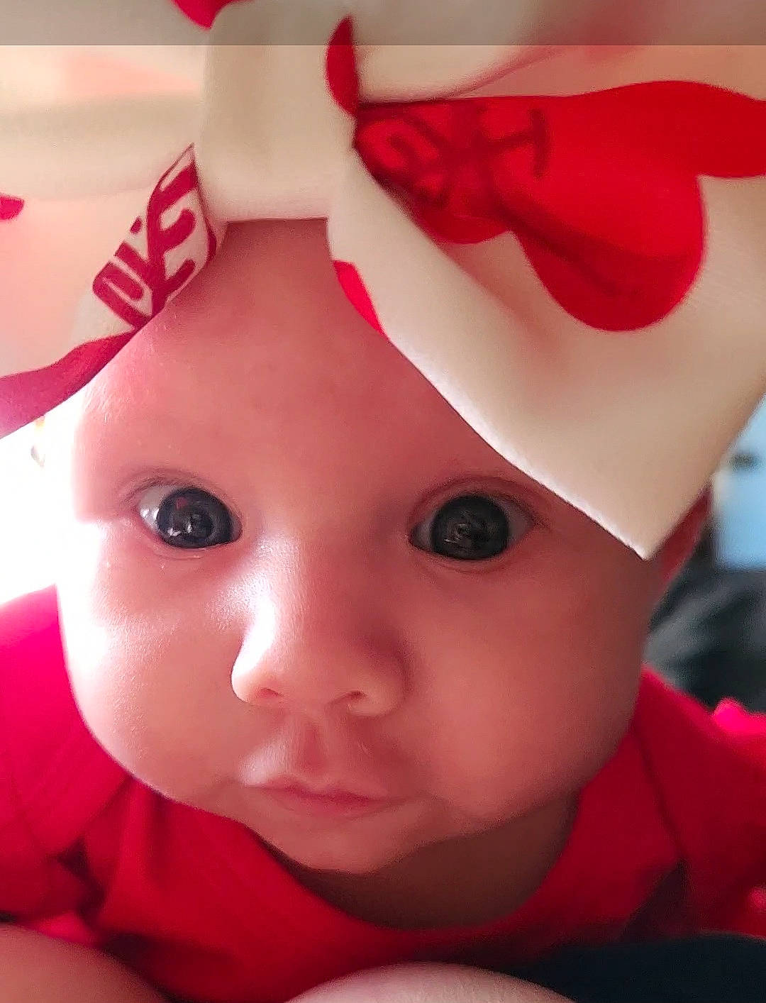Alivia joined the competition — help win amazing prizes! carmine, cheek, chin, close_up, eye, eyebrow, eyelash, fashion_accessory, happy, hat, headwear, lip, magenta, mouth, nose, peach, person, pink, red, skin