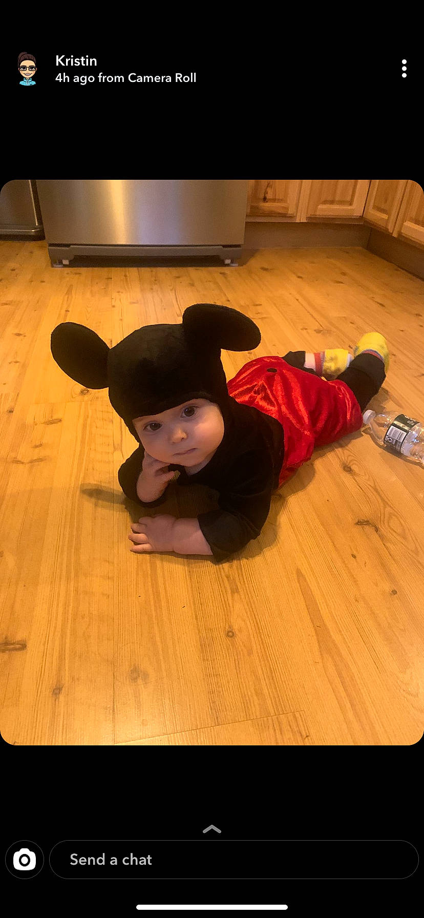 Blayke joined the competition — help win amazing prizes! child, floor, flooring, hardwood, headgear, person, wood, wood_flooring