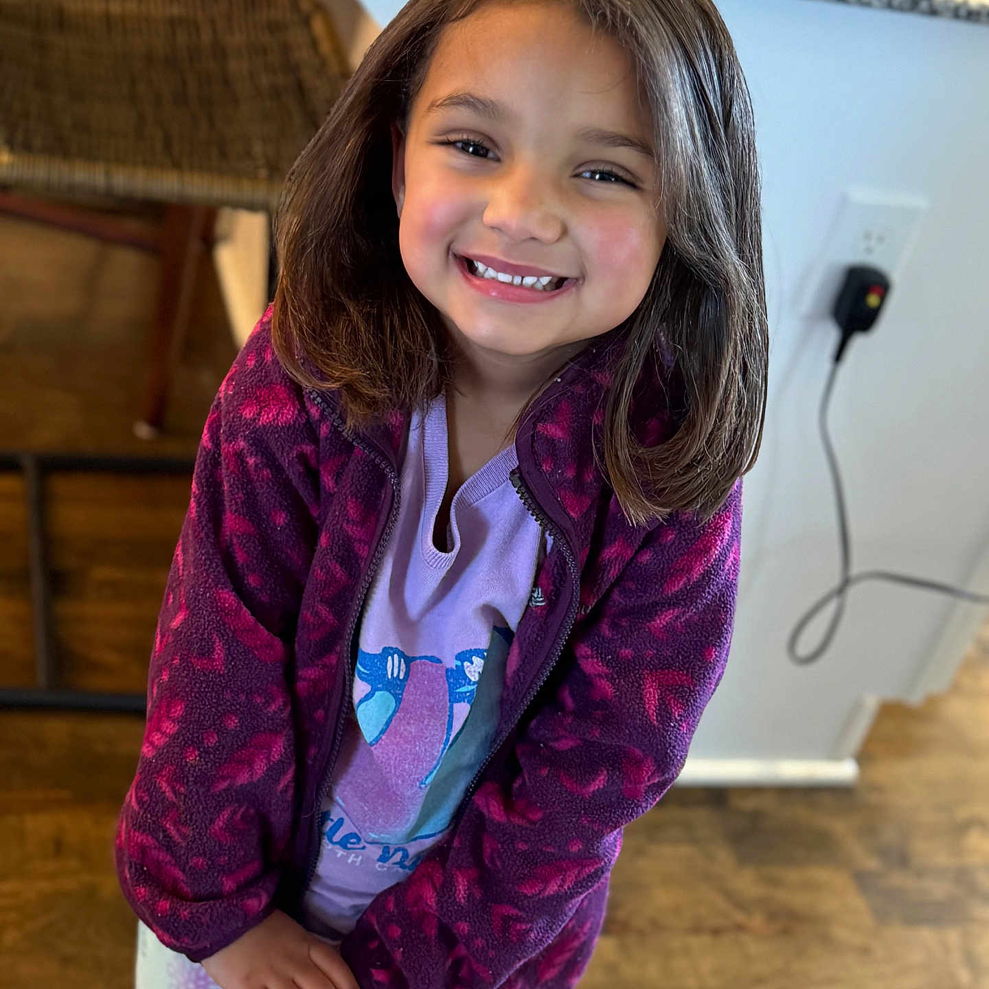 Lenna joined the competition — help win amazing prizes! child, clothing, coat, face, female, girl, happy, hardwood, head, indoors, jacket, knitwear, longsleeve, person, photography, portrait, sleeve, smile, sweater, wood