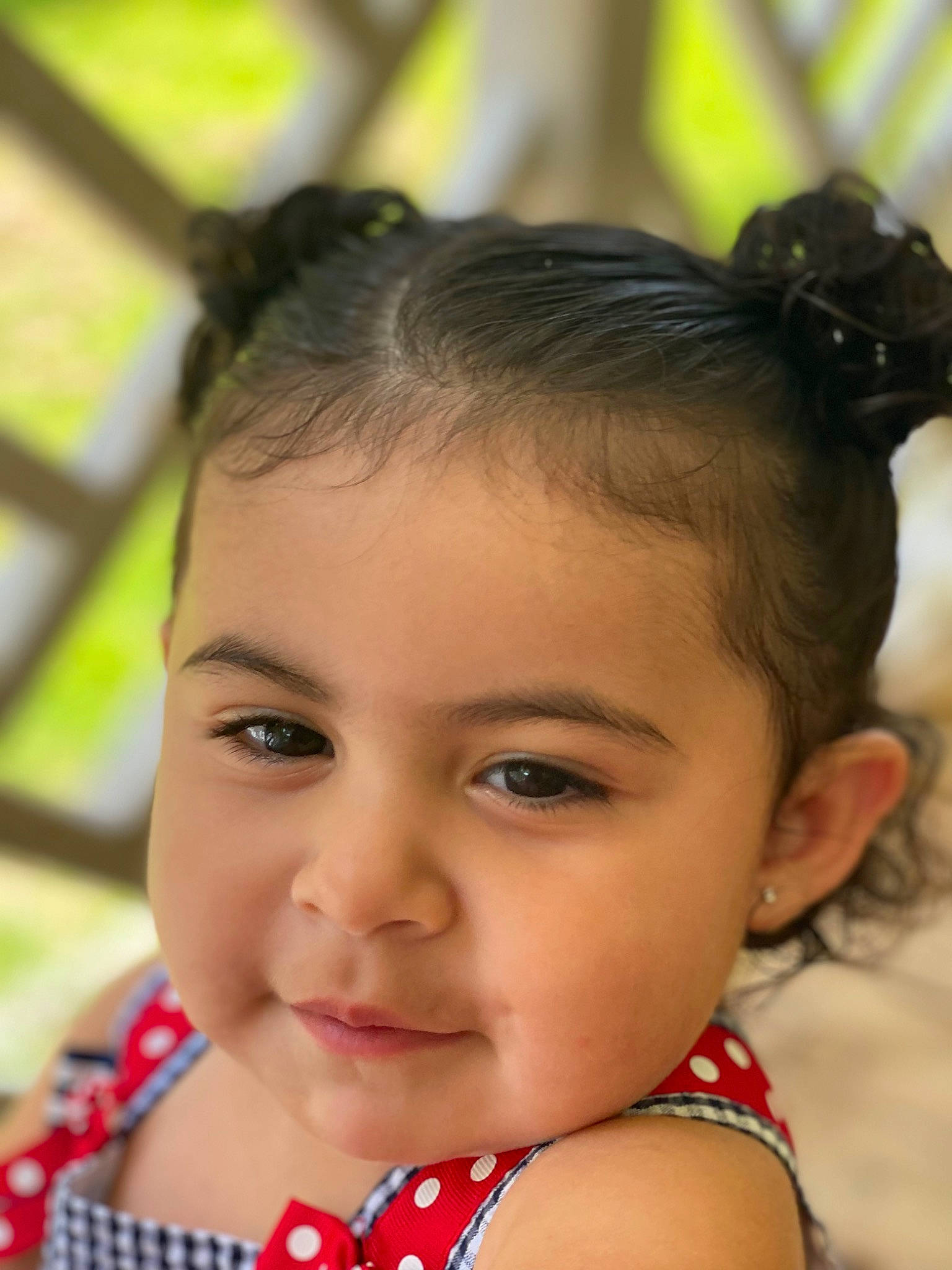 Katherine joined the competition — help win amazing prizes! baby_toddler_clothing, black_hair, cheek, child, chin, ear, eye, eyebrow, eyelash, face, forehead, hair, happy, head, iris, lip, neck, nose, person, skin