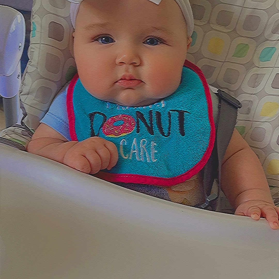 Davina joined the competition — help win amazing prizes! baby, bed, bib, bonnet, clothing, couch, crib, cushion, cutlery, face, furniture, hat, head, homedecor, infantbed, newborn, person, photography, portrait, spoon