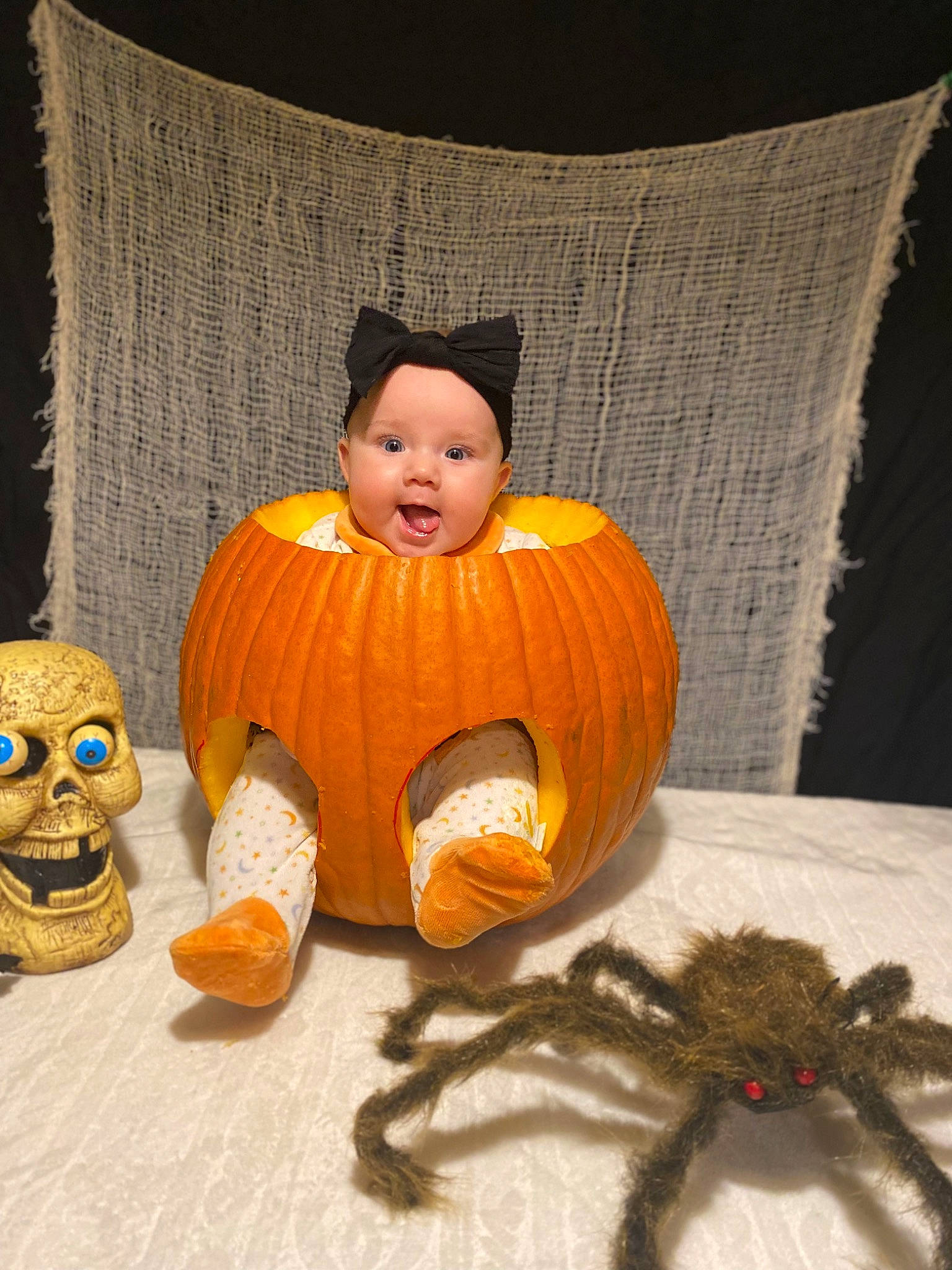 Miranda joined the competition — help win amazing prizes! art, calabaza, chair, cucurbita, doll, fruit, gourd, headwear, orange, person, plant, pumpkin, squash, surprise, table, terrestrial_animal, textile, toy, tree, vegetable