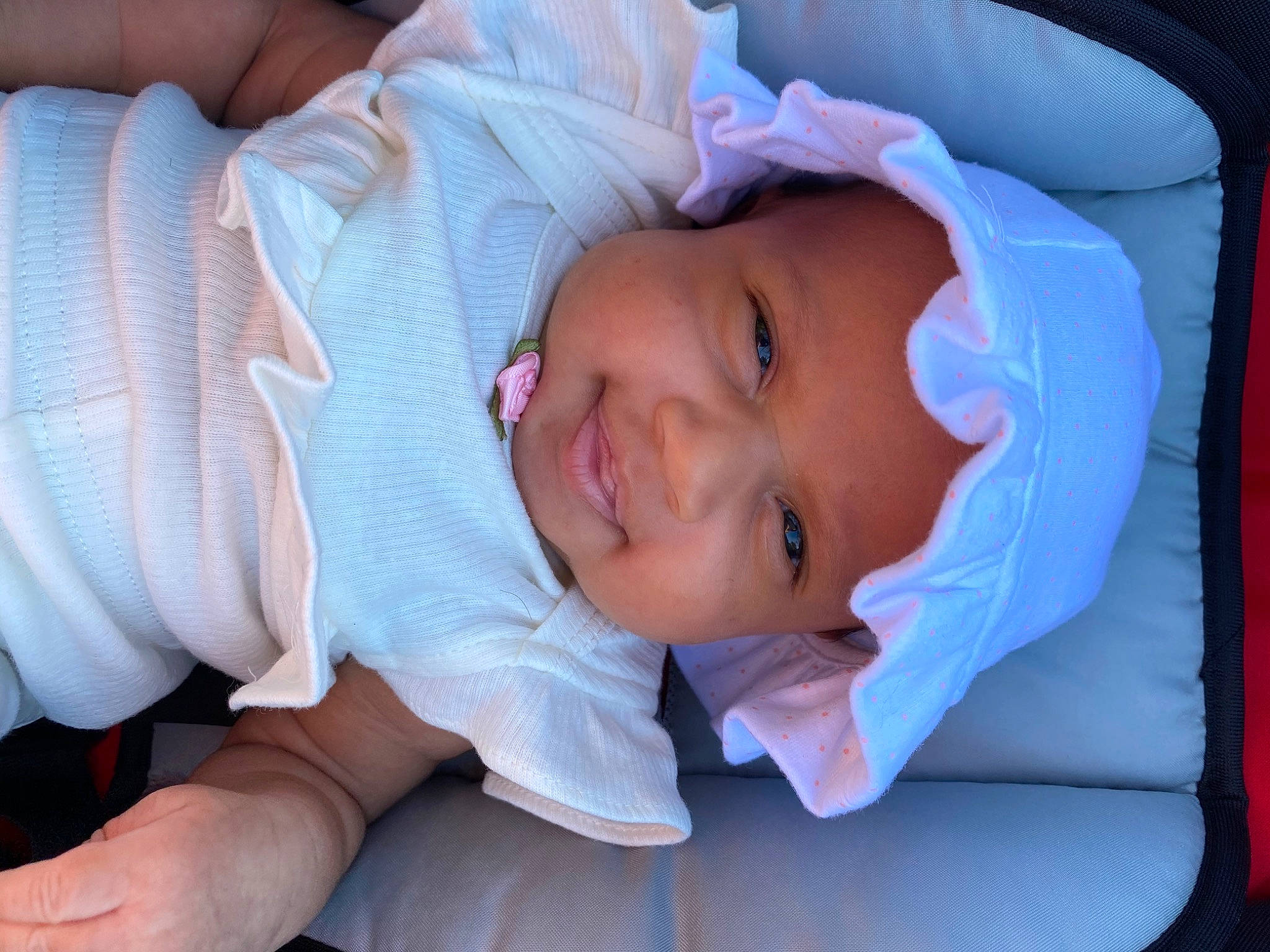 Jazelle is registered to the contest to win money with this photo: baby, baby_products, bedtime, birth, cheek, child, headwear, mouth, nap, nose, person, skin, sleep, smile, toddler