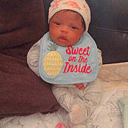 Khari is registered to the contest to win money with this photo: baby, bed, blanket, bonnet, cap, clothing, couch, cushion, face, furniture, glove, hat, head, homedecor, newborn, person, photography, portrait, quilt, sleeping