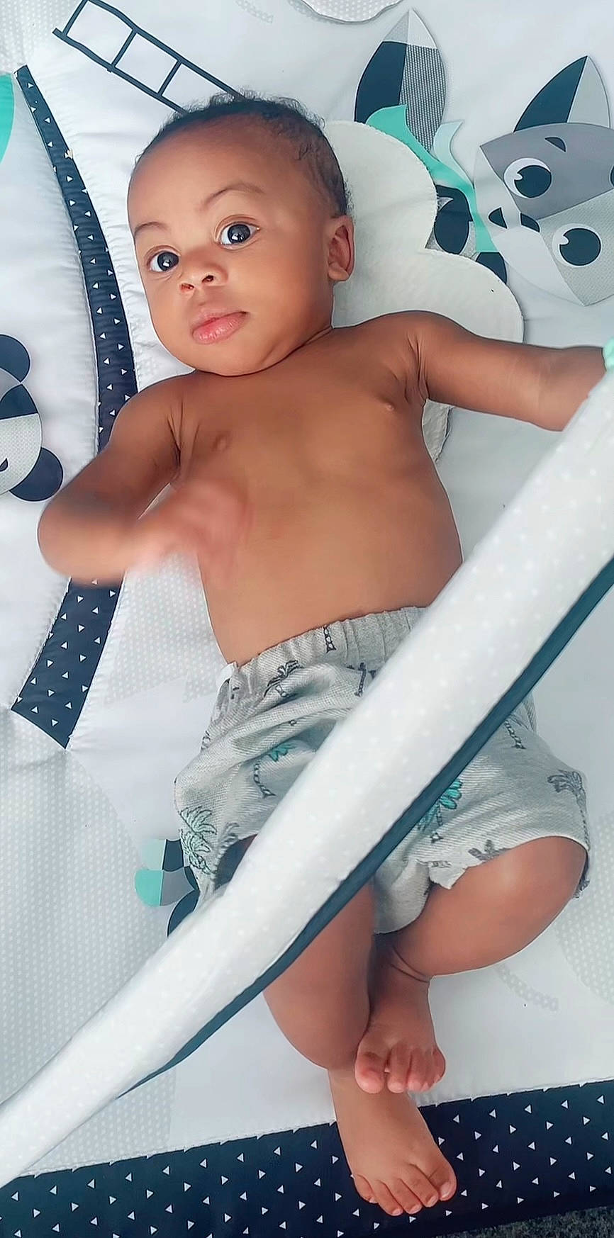 Isiah joined the competition — help win amazing prizes! abdomen, baby_toddler_clothing, blue, chest, child, comfort, elbow, eye, eyelash, finger, flash_photography, happy, human_leg, muscle, person, skin, stomach, thigh, toddler, trunk