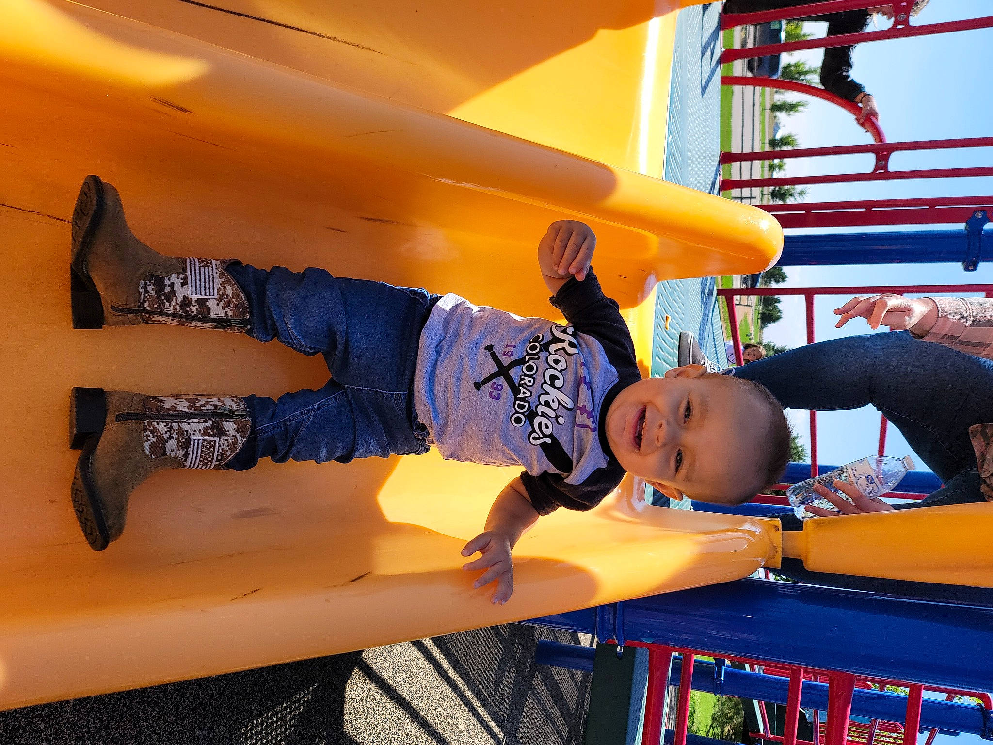 Luciano joined the competition — help win amazing prizes! balance, child, electric_blue, fun, hat, human_leg, joy, knee, leisure, orange, person, physical_fitness, recreation, shorts, sportswear, t_shirt, thigh, toddler, vacation