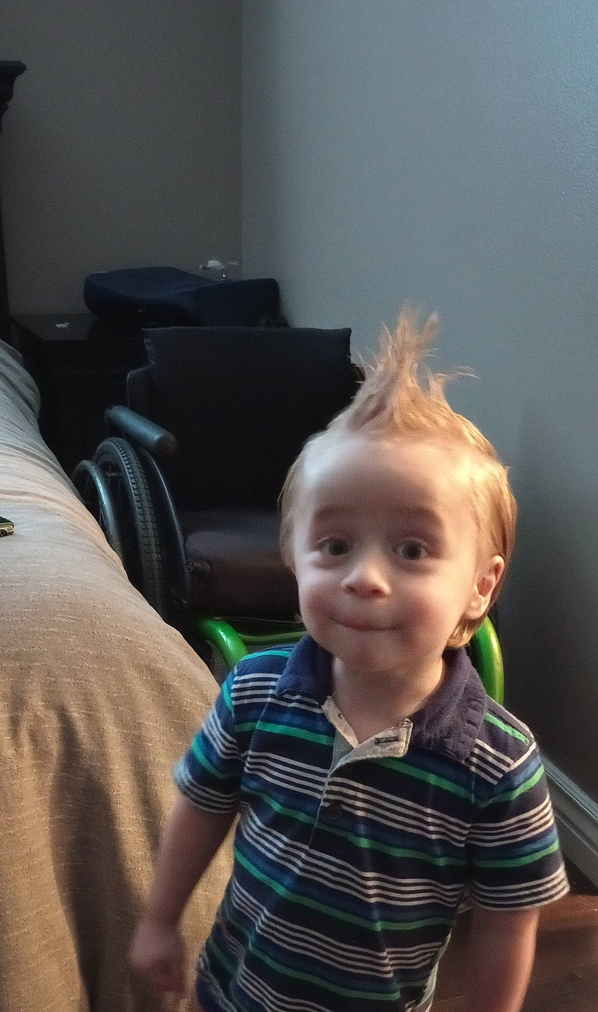 Ethaniel joined the competition — help win amazing prizes! baby, chair, child, comfort, eye, eyewear, flash_photography, flooring, fun, happy, mammal, pattern, person, plaid, portrait_photography, room, sitting, smile, t_shirt, tartan