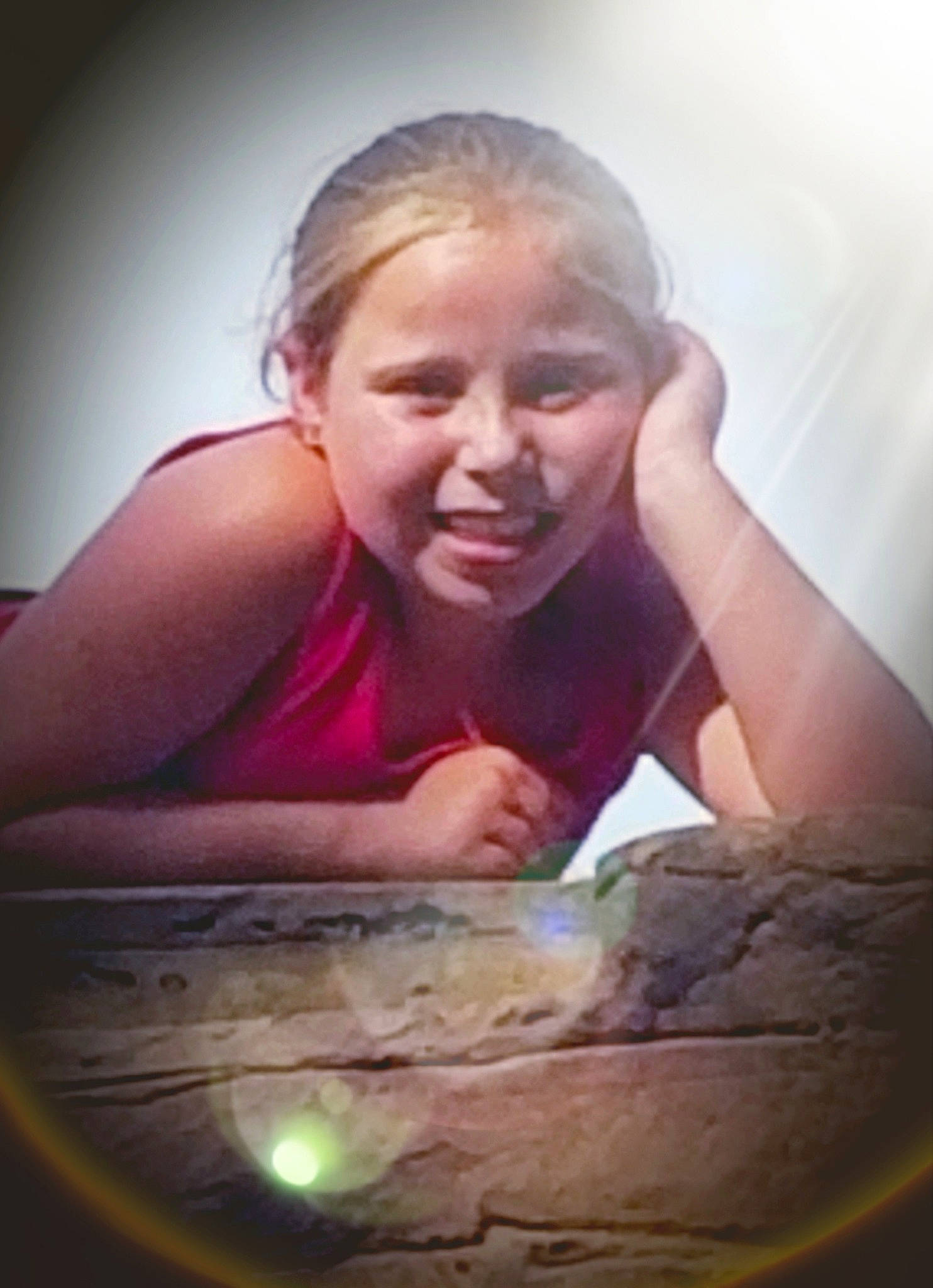 Amelia joined the competition — help win amazing prizes! blond, ear, facial_expression, forehead, fun, hand, happy, human, mouth, nose, person, photography, portrait, sitting, smile