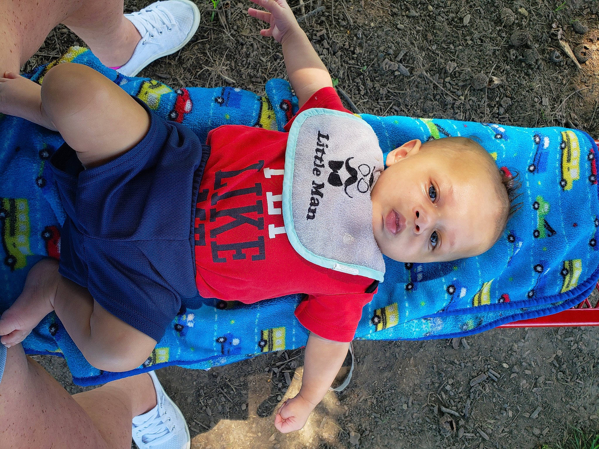 Sebastian joined the competition — help win amazing prizes! baby, blue, child, fun, person, play, toddler, vacation