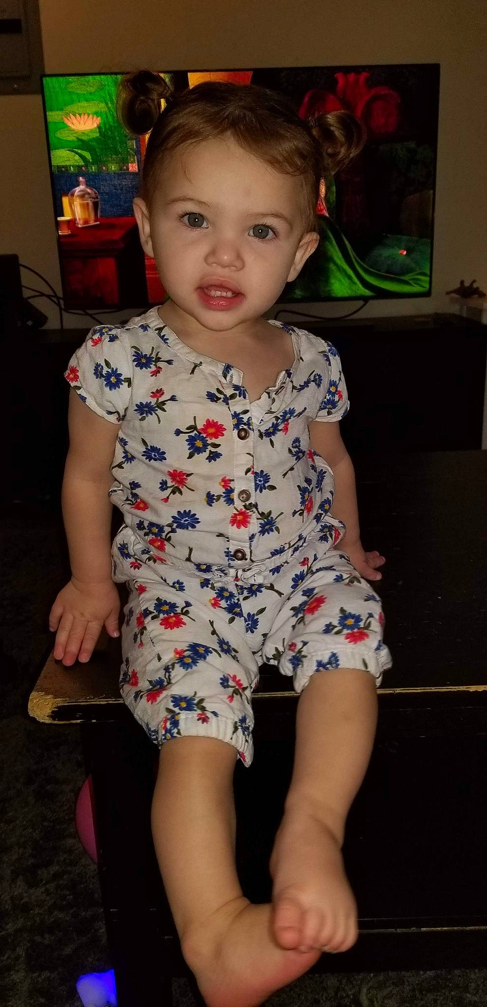 Ellena joined the competition — help win amazing prizes! baby, baby_toddler_clothing, cheek, child, dress, leg, person, sitting, skin, sleeve, toddler