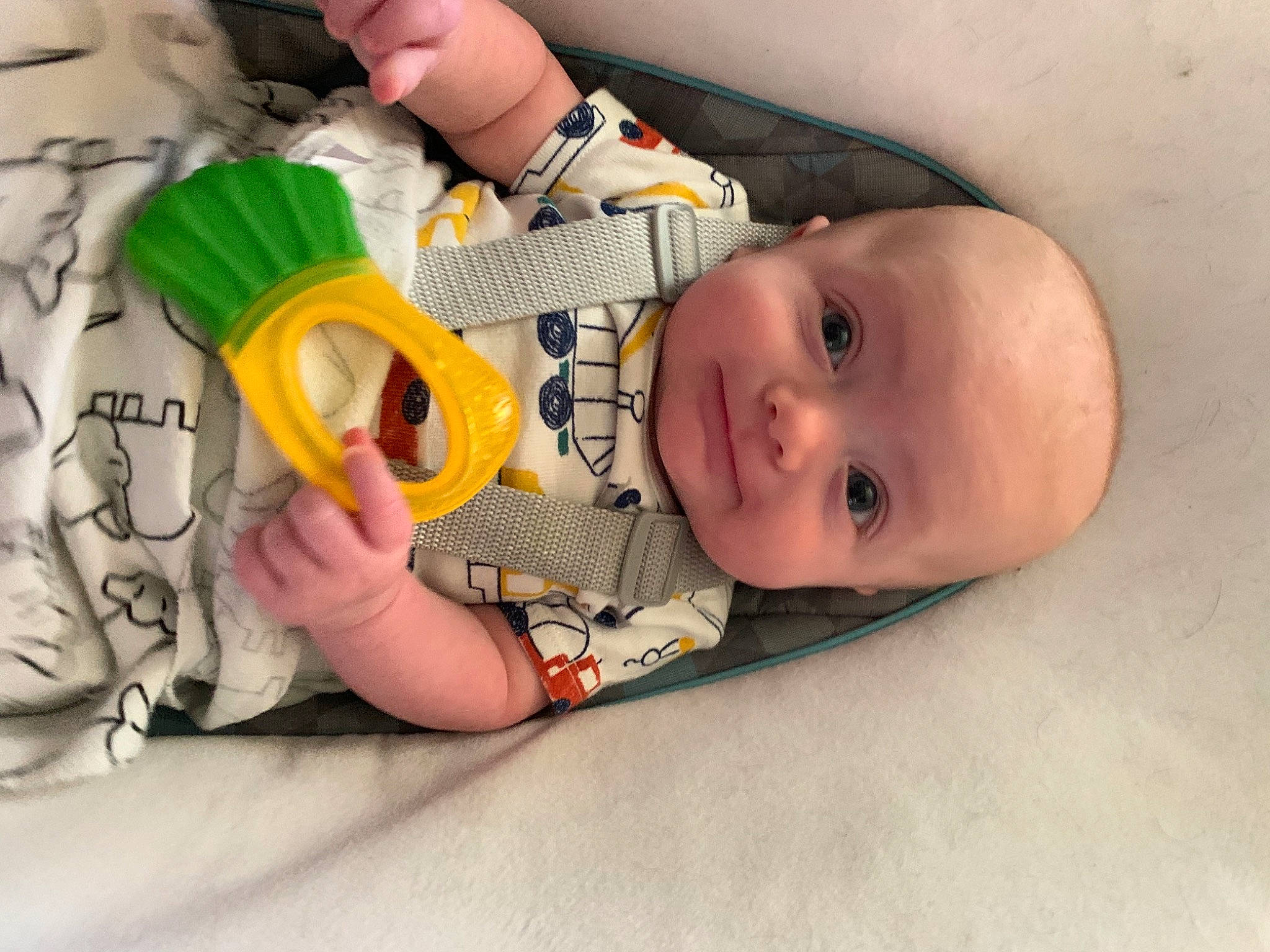 Wade joined the competition — help win amazing prizes! arm, baby, baby_products, baby_safety, baby_toddler_clothing, cheek, child, comfort, drinkware, finger, hand, linens, nail, nose, person, product, room, skin, smile, thumb