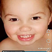 Sterling joined the competition — help win amazing prizes! baby, babylaughing, bodypart, face, happy, head, jaw, laughing, mouth, person, photography, portrait, smile, teeth, text