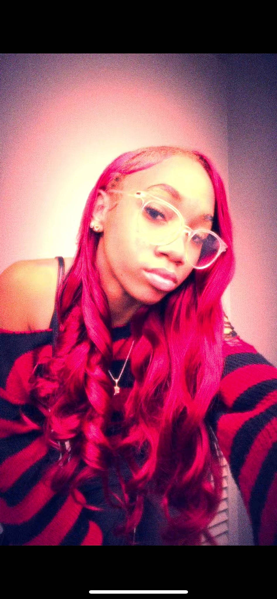 Raniya joined the competition — help win amazing prizes! black_hair, cool, ear, entertainment, eyebrow, eyelash, eyewear, face, flash_photography, gesture, hair, happy, head, lip, long_hair, magenta, mouth, person, pink, purple