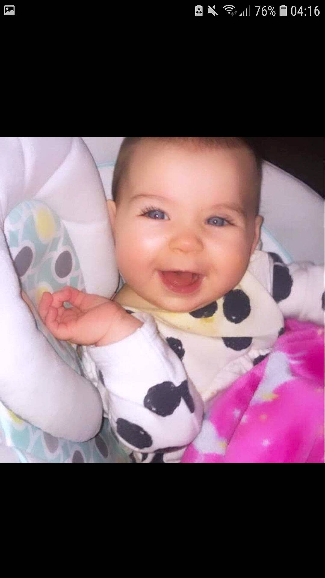 Autumn-rose joined the competition — help win amazing prizes! baby, baby_toddler_clothing, cheek, child, comfort, cool, facial_expression, flash_photography, gesture, happy, joy, magenta, mammal, mouth, nose, person, pink, product, skin, sleeve