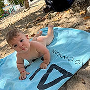 Dariel Frontela is registered to the contest to win money with this photo: baby, barefoot, beach, child, curious, innocent, nature, outdoor, people, playful, portrait, pout, relaxing, sand, skin, summer, sunlight, towel, trees, vacation