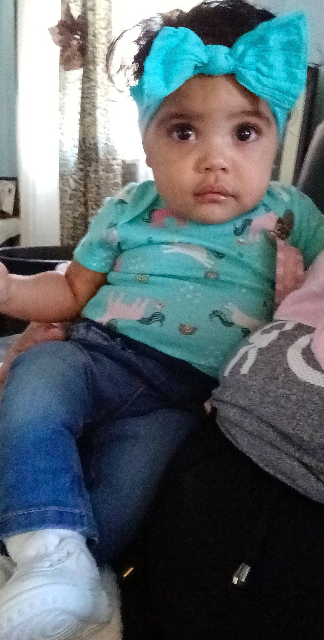 Aliana joined the competition — help win amazing prizes! baby, baby_toddler_clothing, baseball_cap, cap, cheek, child, cool, eye, face, facial_expression, fun, hairstyle, happy, head, headwear, knit_cap, lap, person, skin, t_shirt