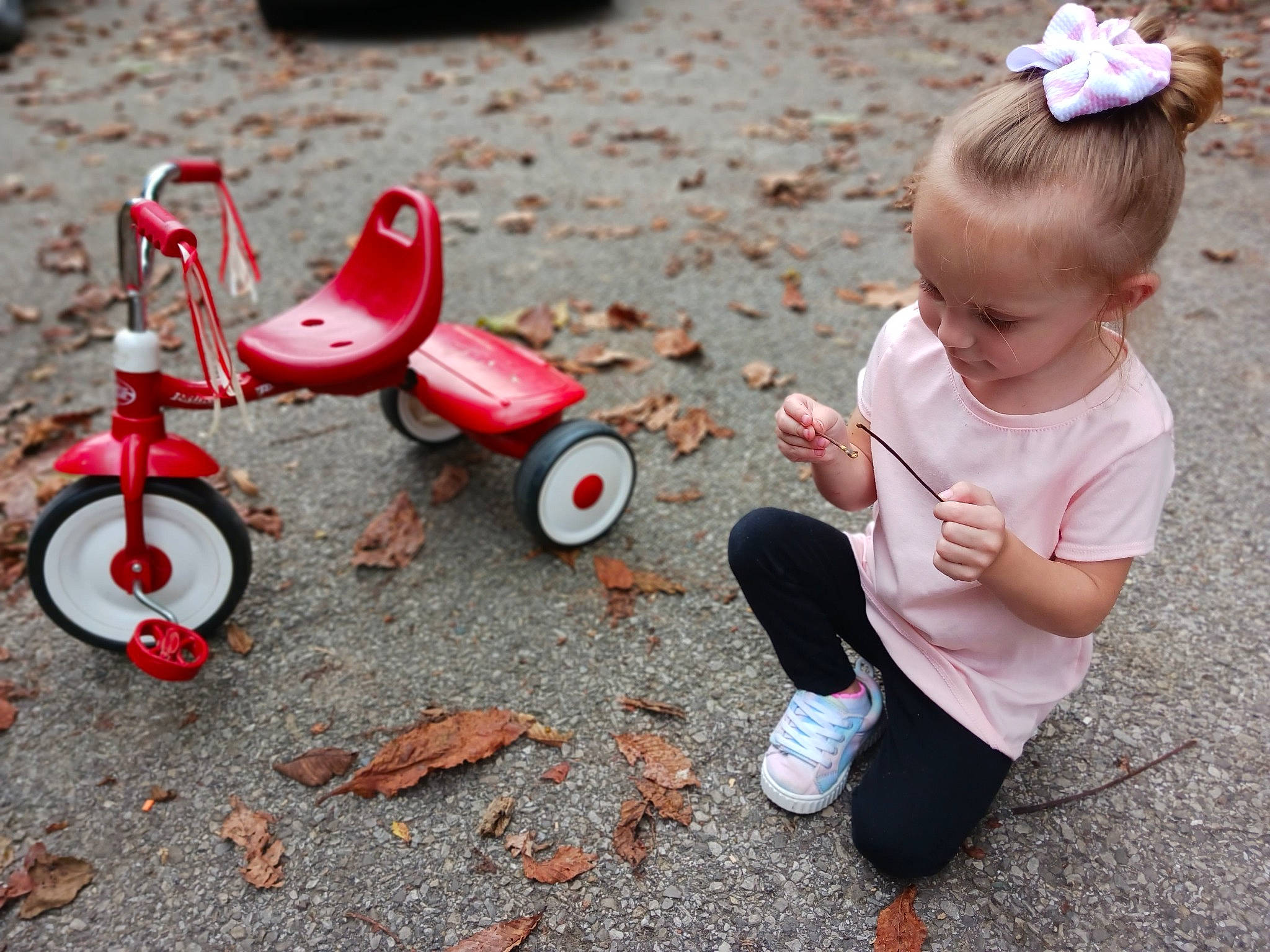 Emma joined the competition — help win amazing prizes! automotive_tire, automotive_wheel_system, baby, baby_toddler_clothing, child, city, fun, grass, happy, leisure, motor_vehicle, person, pink, recreation, riding_toy, sitting, tire, toddler, toy, vehicle