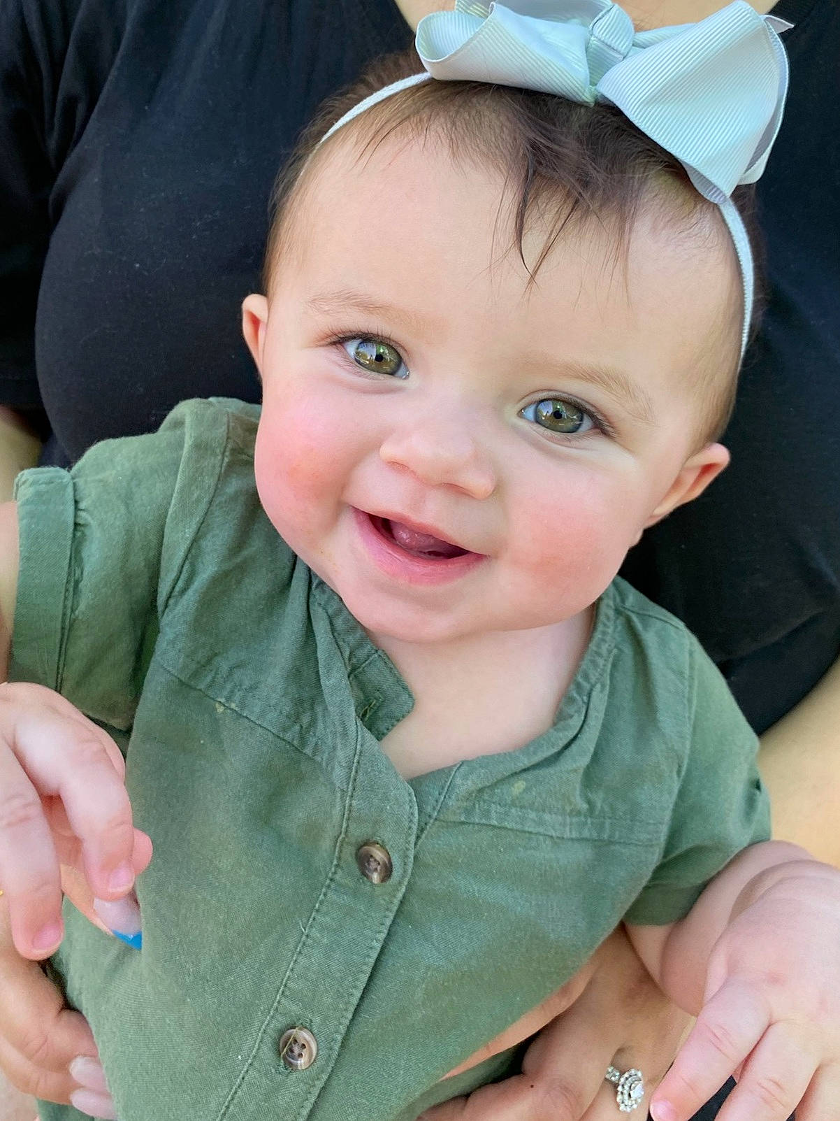 Jensen joined the competition — help win amazing prizes! arm, baby, baby_toddler_clothing, cheek, chin, eye, eyebrow, facial_expression, green, hand, happy, head, iris, joy, lip, nose, person, photograph, product, skin