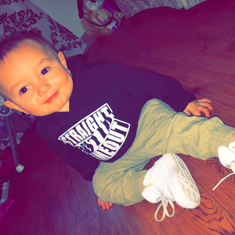 Keyonte joined the competition — help win amazing prizes! baby, cheek, child, cloud, cool, electronic_device, fun, hand, happy, head, human, leg, mountain, person, pink, play, product, sky, square, t_shirt