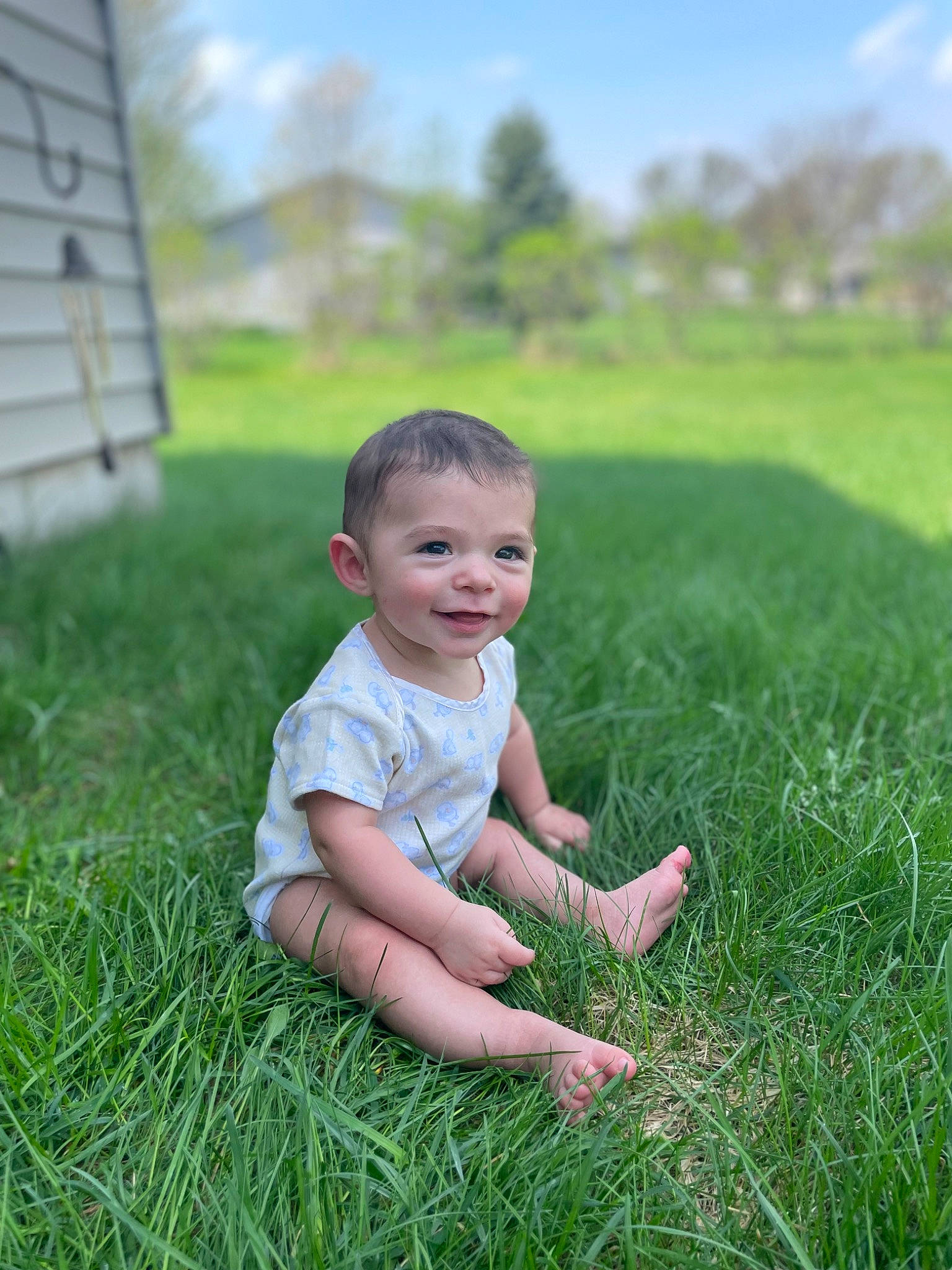 Xayvian joined the competition — help win amazing prizes! baby, baby_toddler_clothing, child, flash_photography, grass, grass_family, grassland, green, happy, joy, lawn, leaf, leisure, meadow, people_in_nature, person, plant, skin, sky, smile