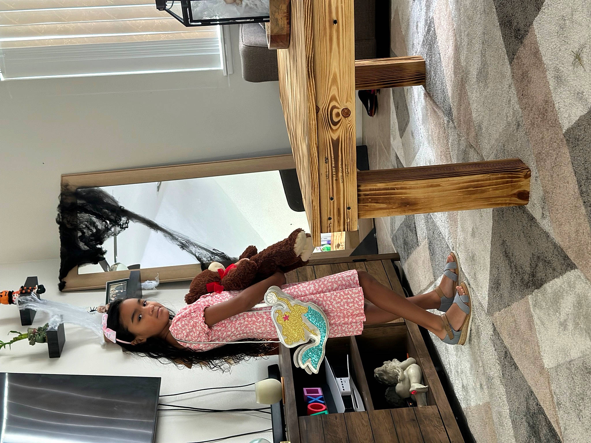 Melany is registered to the contest to win money with this photo: art, ceiling, cross, engineering, hardwood, leisure, lumber, machine, person, plywood, religious_item, room, wood, wood_stain