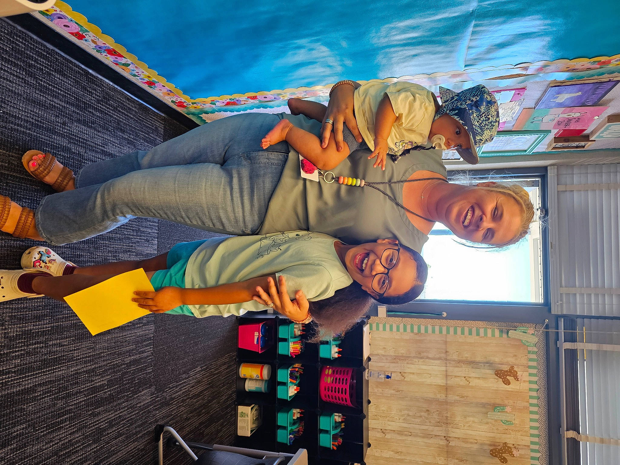 Sydney joined the competition — help win amazing prizes! art, artist, box, child, eyewear, fiction, fictional_character, fun, headwear, illustration, joy, leisure, mural, painting, person, recreation, room, smile, visual_arts, world