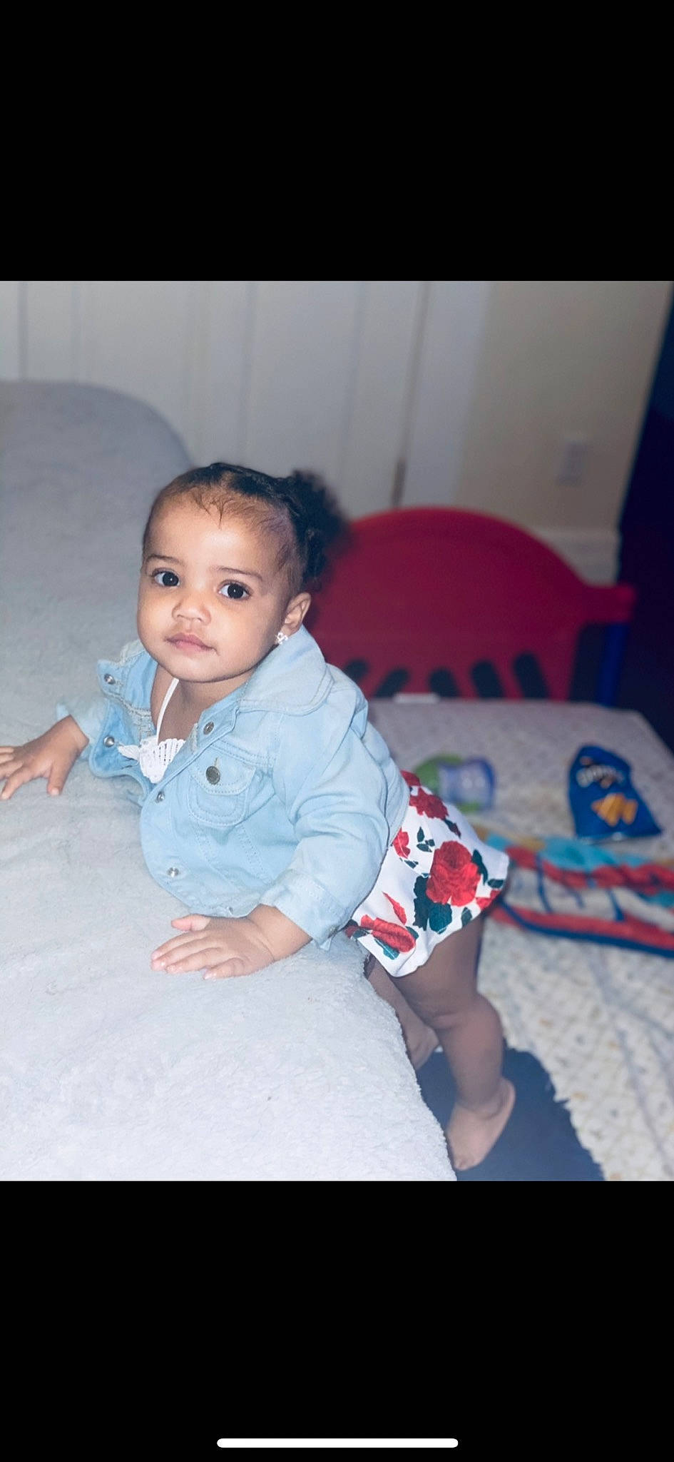 Kali joined the competition — help win amazing prizes! baby, baby_toddler_clothing, black_hair, cheek, child, chin, comfort, eye, face, flash_photography, flooring, fun, happy, head, iris, neck, person, skin, sleeve, t_shirt