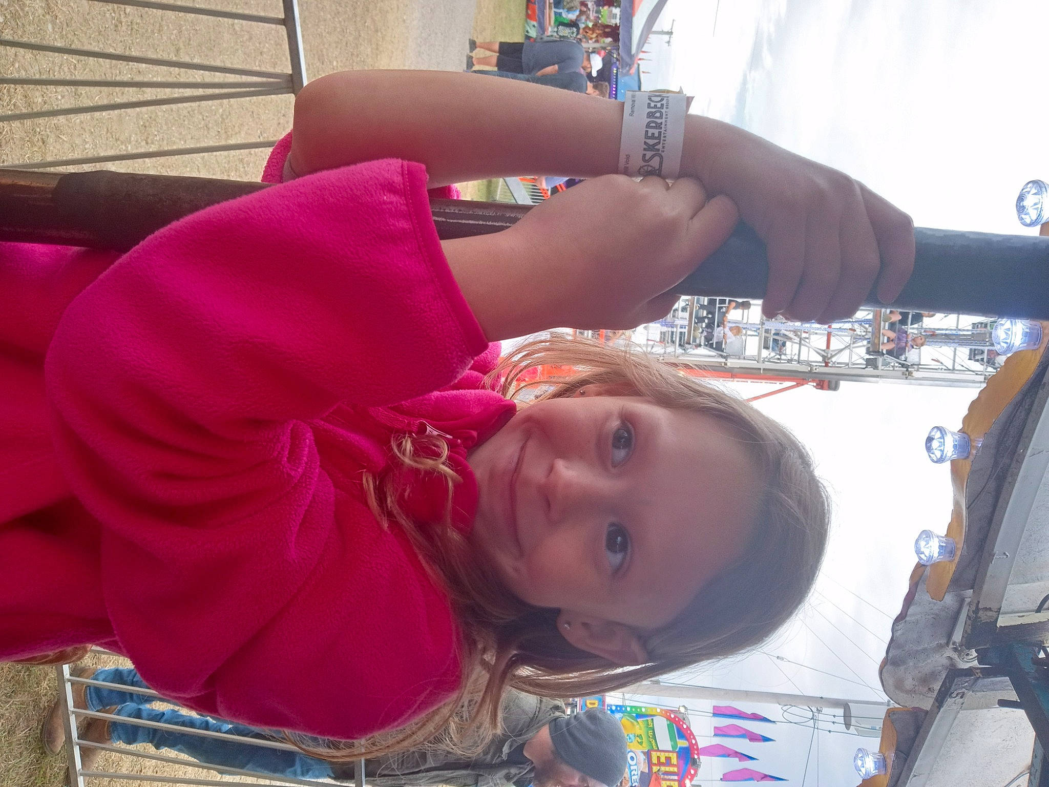 Raelynn is registered to the contest to win money with this photo: child, elbow, fun, gesture, happy, joy, leisure, magenta, person, recreation, smile, toddler, travel, tree, vacation, wrist