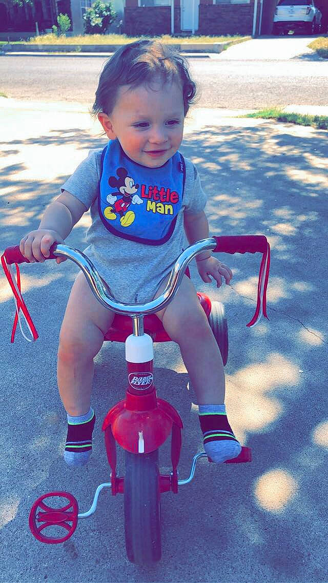 Leonides Moore joined the competition — help win amazing prizes! bicycle, child, fun, person, play, recreation, skin, smile, toddler, tricycle, vacation, vehicle