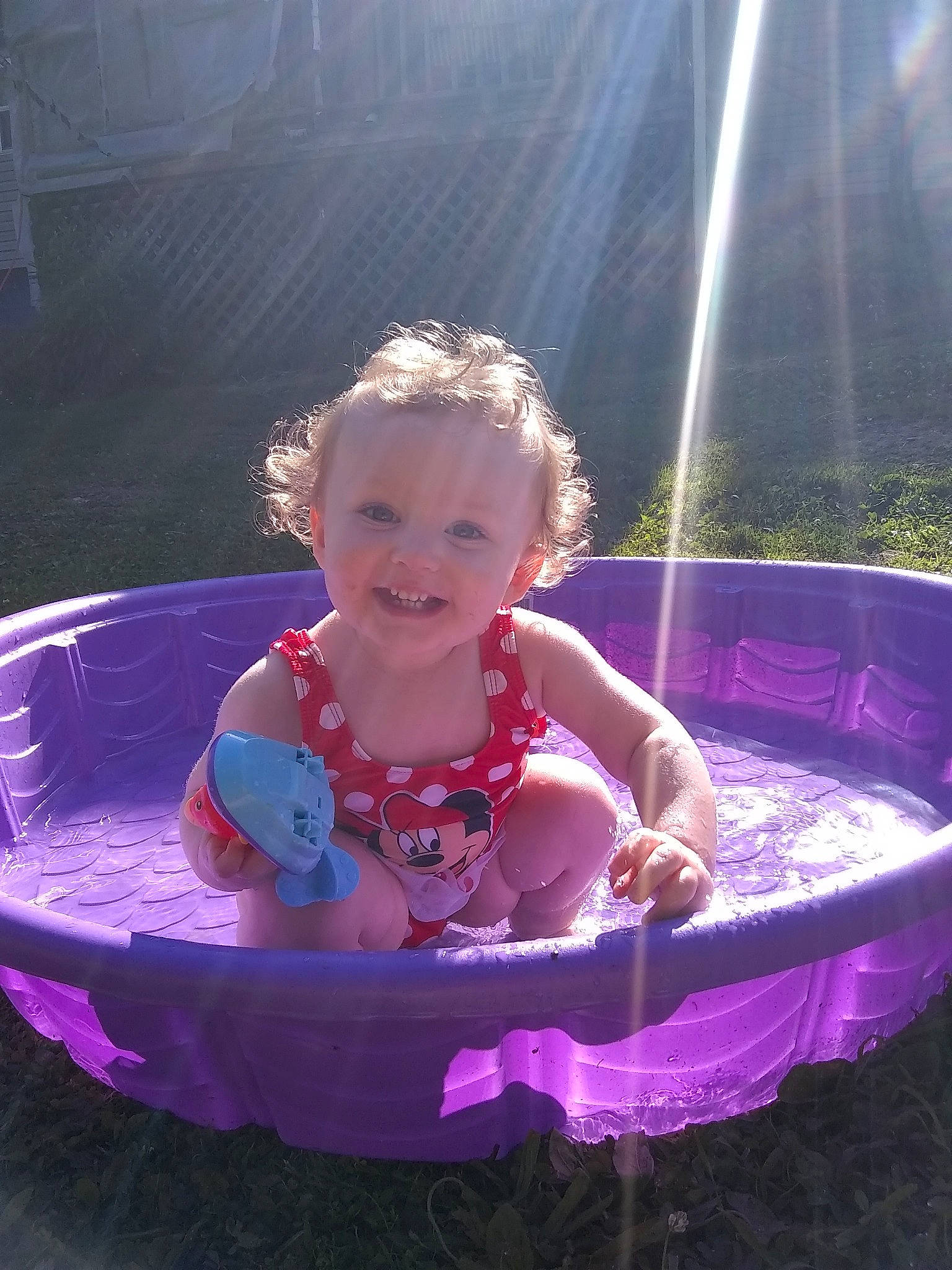 Isabella joined the competition — help win amazing prizes! baby_products, bathtub, child, fun, joy, leisure, person, play, product, toddler, water