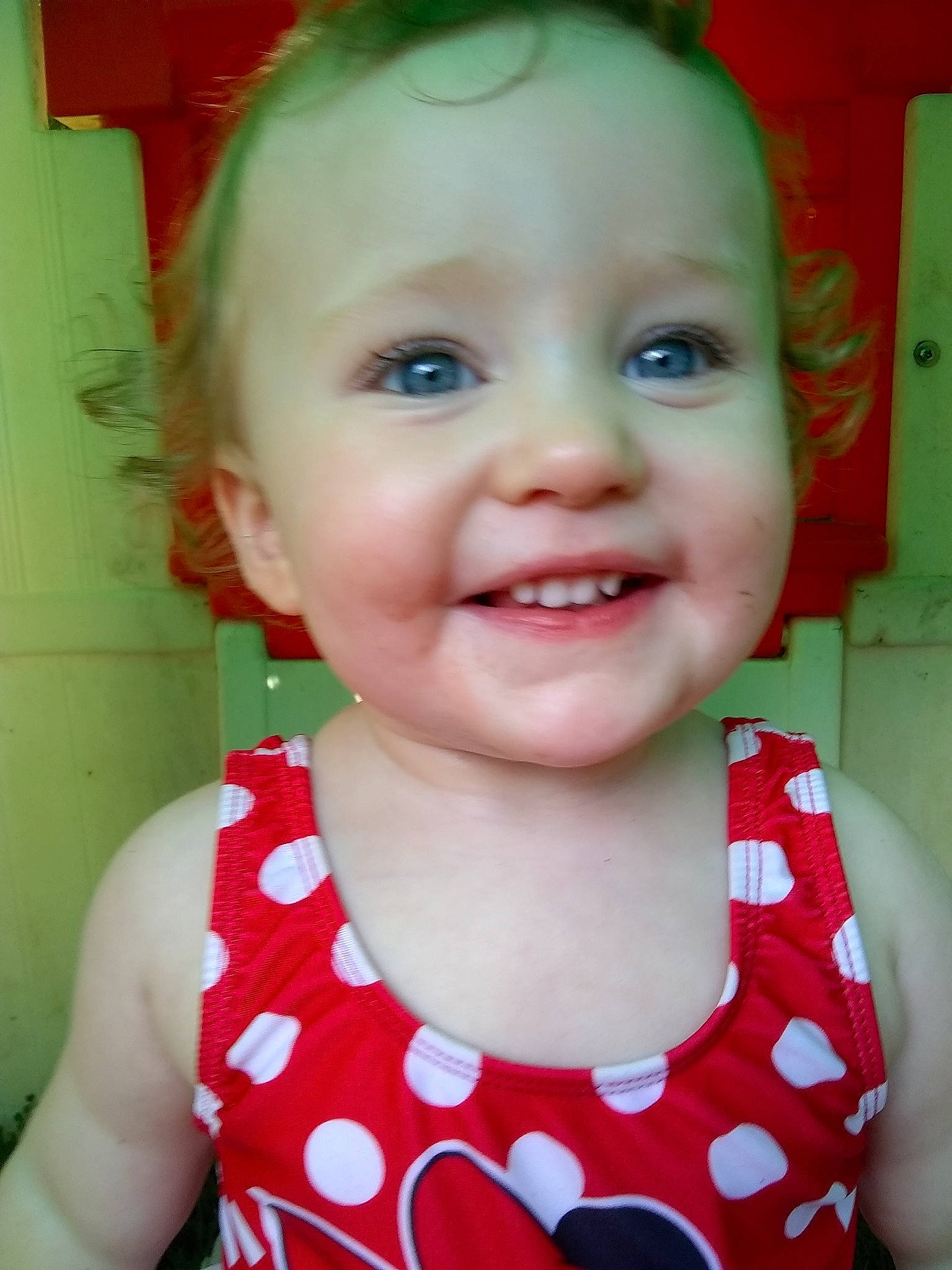 Isabella joined the competition — help win amazing prizes! baby, beauty, cheek, child, chin, eye, eyebrow, face, facial_expression, forehead, fun, hair, head, joy, lip, nose, person, red, skin, smile