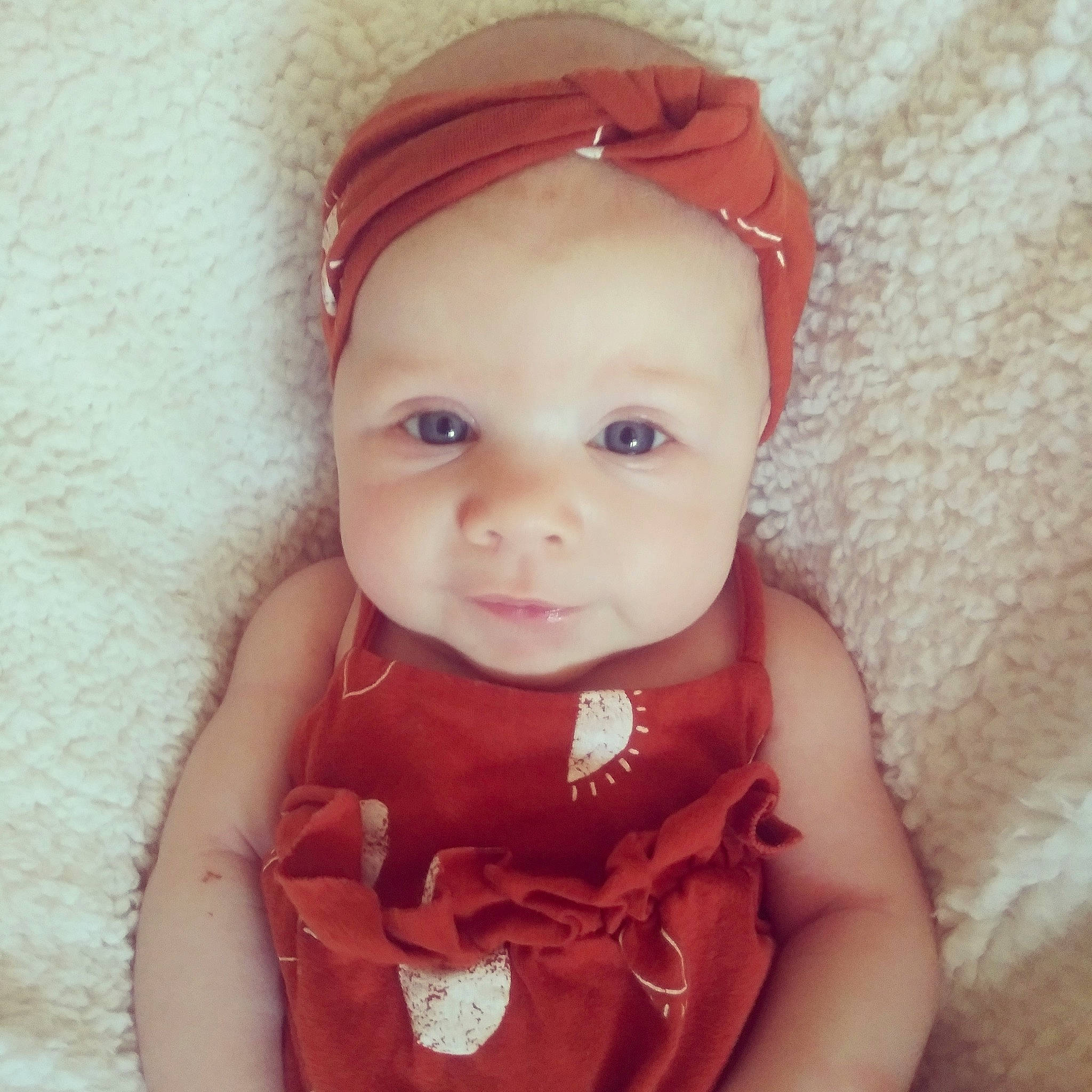 Natalie joined the competition — help win amazing prizes! baby, baby_toddler_clothing, cap, cheek, chin, dress, eye, eyebrow, eyelash, face, hair, hand, happy, head, headwear, iris, lip, neck, person, pink