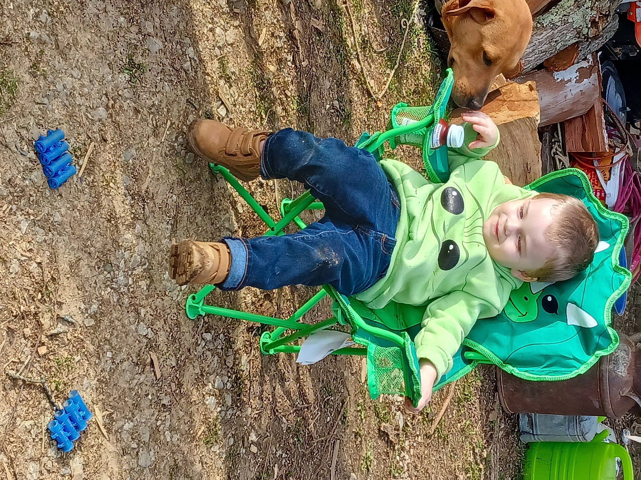 Joshua Hall Jr is registered to the contest to win money with this photo: adaptation, baby, baby_toddler_clothing, child, electric_blue, fun, grass, happy, joy, leisure, organism, people_in_nature, person, play, sitting, soil, toddler, tree, trunk