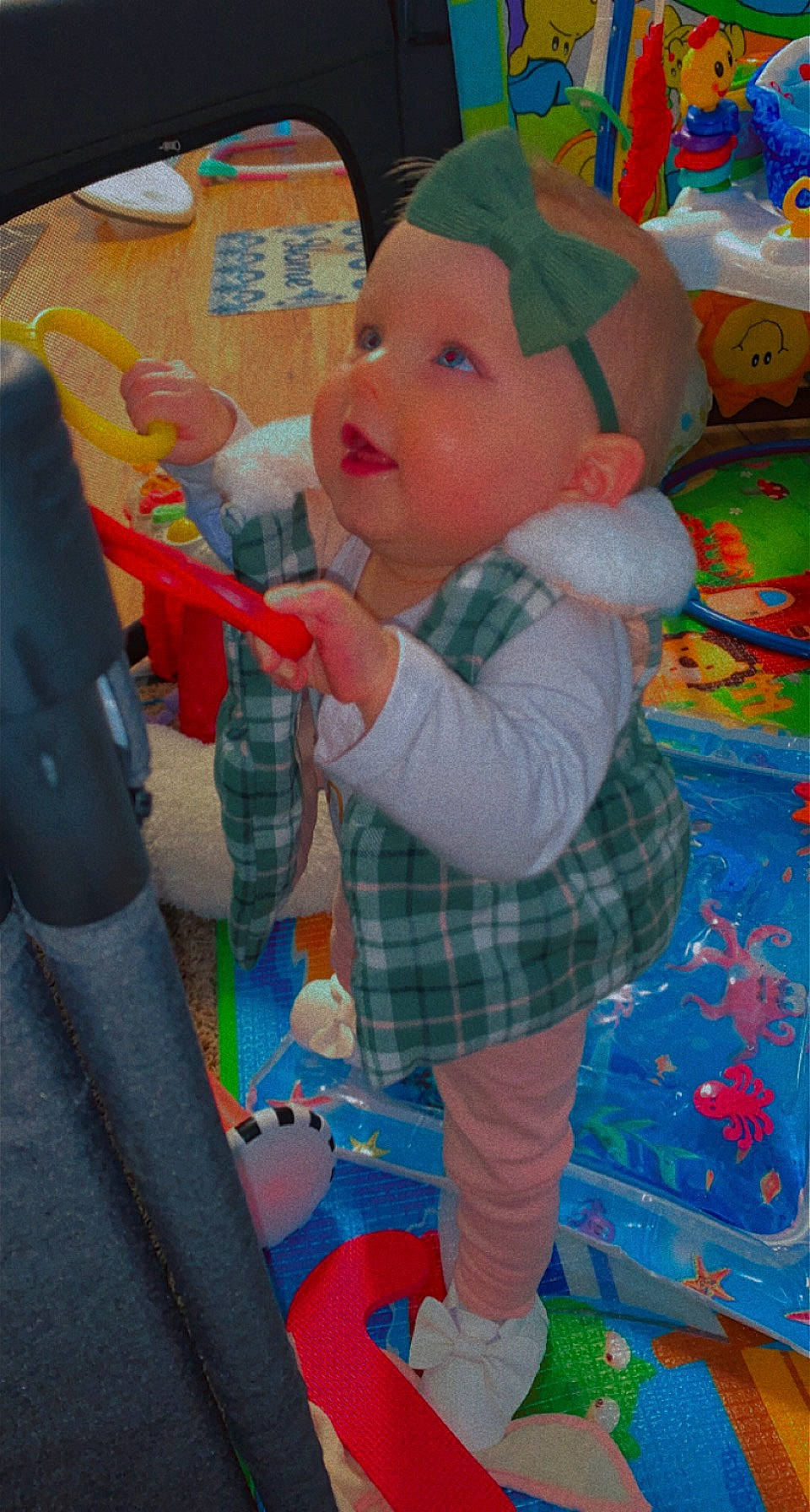 Azaylee joined the competition — help win amazing prizes! baby, baby_playing_with_toys, baby_products, baby_toys, blue, child, event, flooring, fun, headwear, leisure, pattern, person, play, product, room, snapshot, textile, toddler, toy