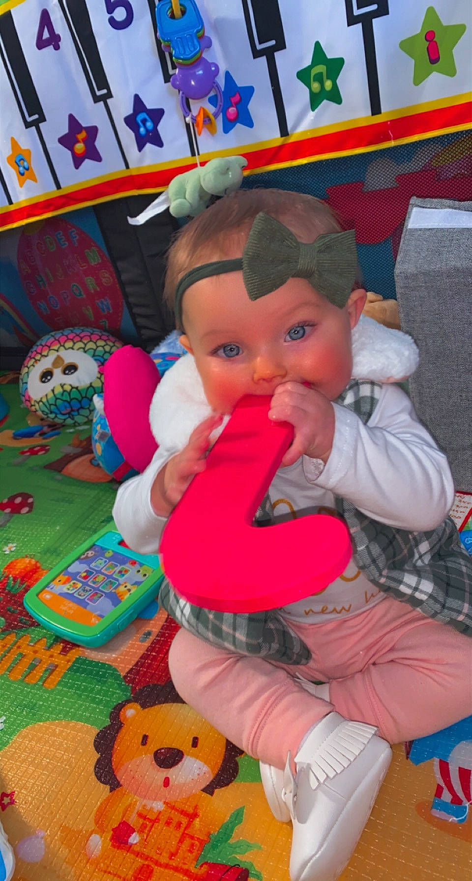 Azaylee joined the competition — help win amazing prizes! baby, baby_toys, blue, carmine, child, event, fun, happy, lap, leisure, mammal, orange, person, pink, play, product, skin, stuffed_toy, textile, toddler