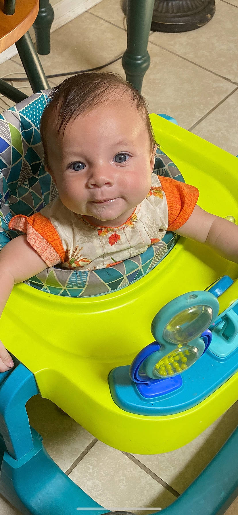 Liberty joined the competition — help win amazing prizes! baby, baby_products, baby_toddler_clothing, cheek, child, dress, electric_blue, face, facial_expression, fun, happy, leisure, mouth, nose, person, play, product, recreation, skin, smile