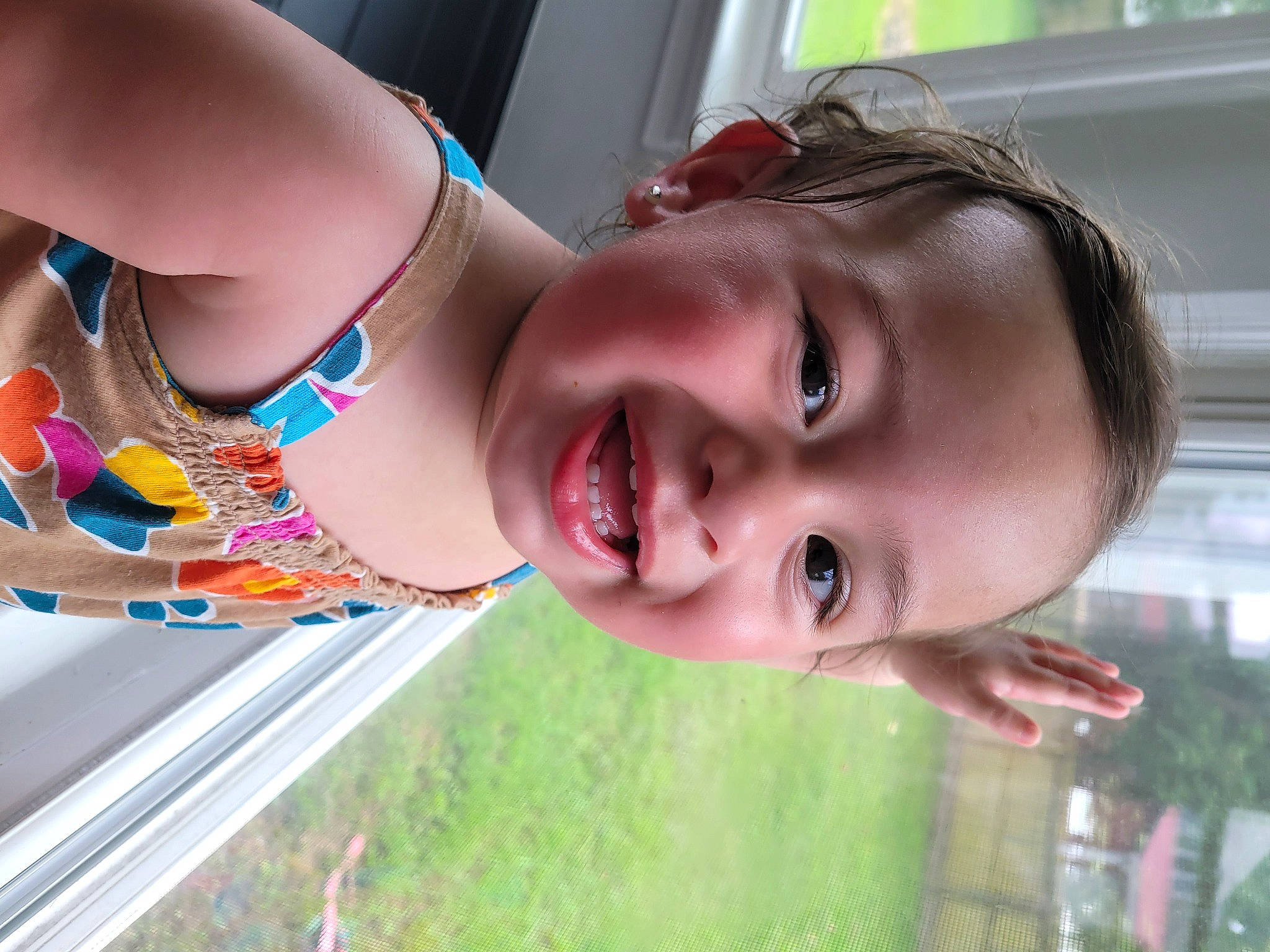 Juliana joined the competition — help win amazing prizes! child, eyelash, eyewear, fun, glasses, grass, happy, house, joy, leisure, lip, mouth, nose, person, plant, skin, smile, sunglasses, toddler, tree