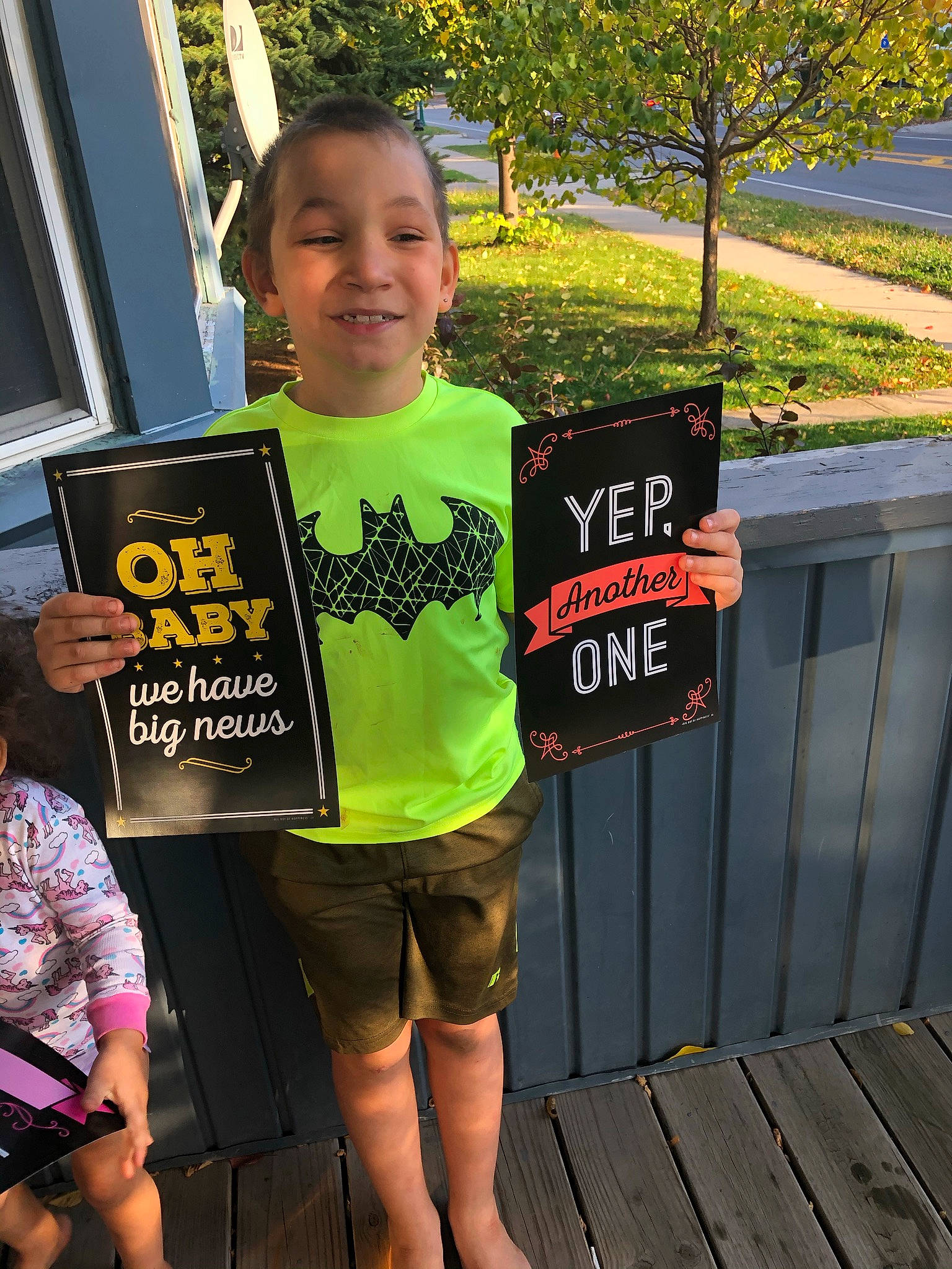 Halen joined the competition — help win amazing prizes! child, event, fun, grass, happy, human_leg, joy, leisure, logo, person, plant, recreation, sleeve, smile, sportswear, standing, street_fashion, t_shirt, thigh, toddler