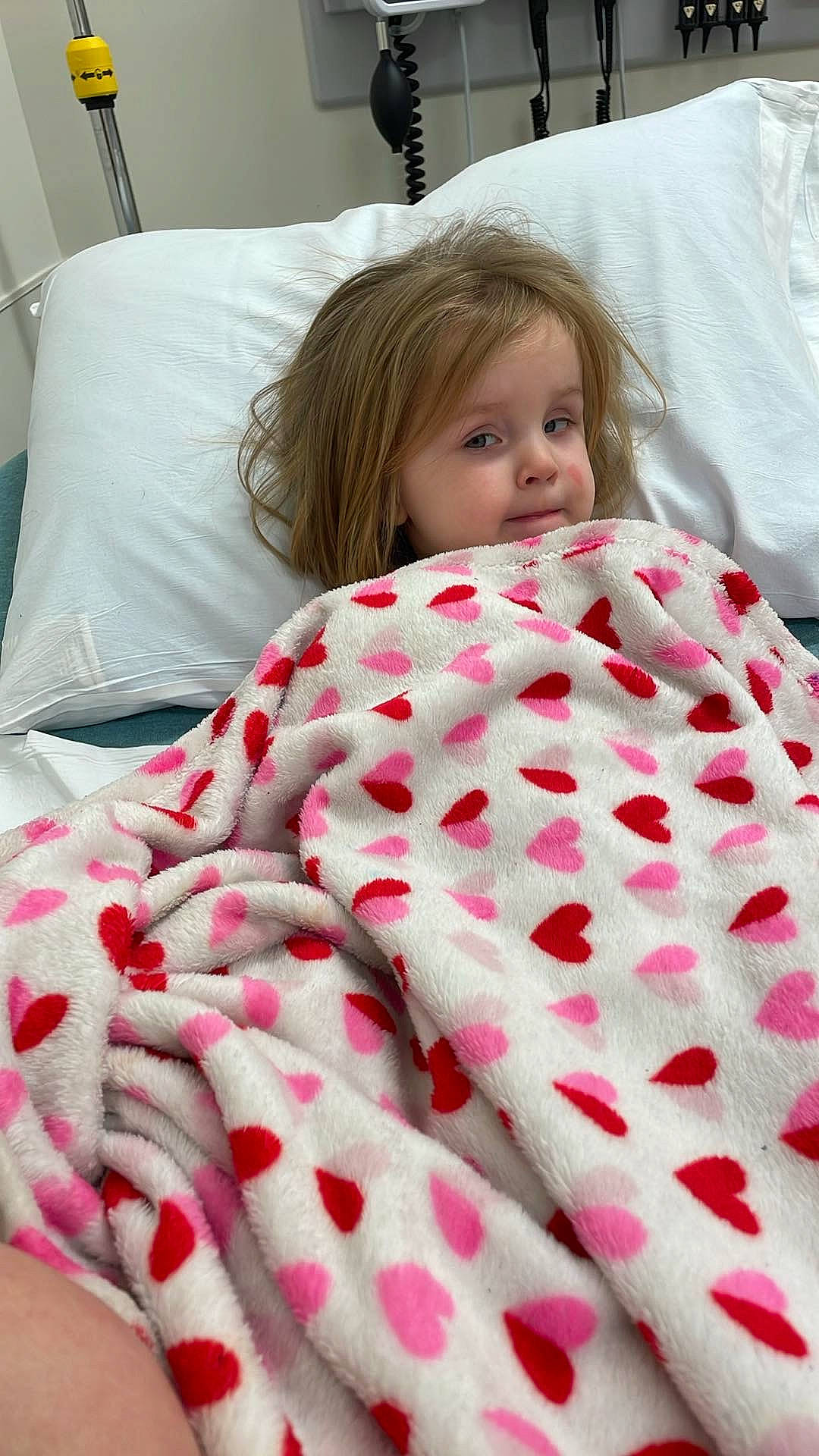 Alley is registered to the contest to win money with this photo: beauty, bed, bed_frame, bedding, bedroom, comfort, couch, hair, head, linens, magenta, pattern, person, pillow, pink, room, skin, smile, textile, toddler