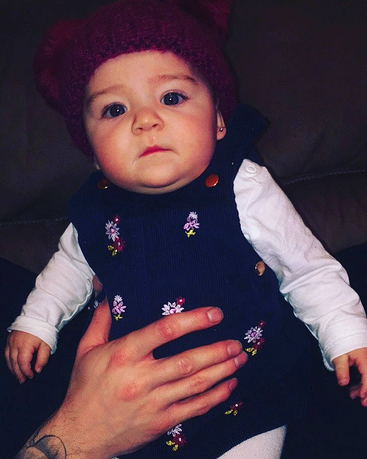 Lexi-mai joined the competition — help win amazing prizes! arm, baby, cheek, child, cool, eye, face, finger, hand, head, headgear, lip, nose, outerwear, person, pink, product, skin, sleeve, smile