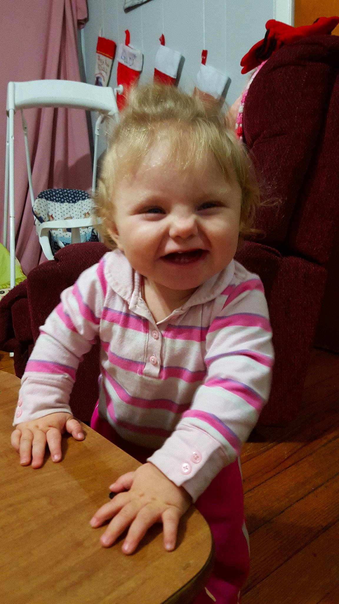 Angelika is registered to the contest to win money with this photo: boy, cheek, child, day, eye, facial_expression, fun, girl, happiness, human_hair_color, infant, organ, person, pink, play, product, sitting, skin, smile, standing