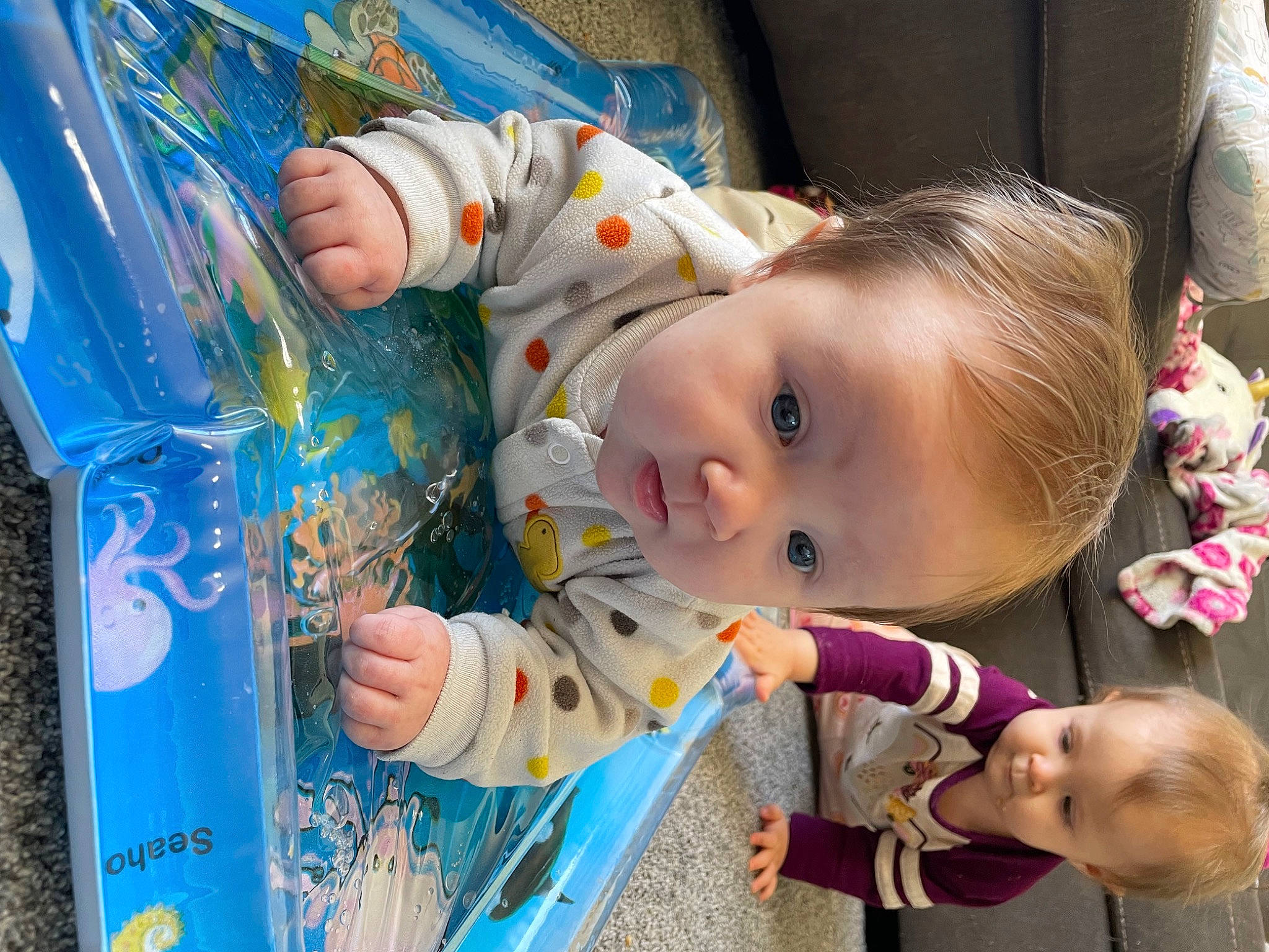 Mazie is registered to the contest to win money with this photo: baby, baby_toddler_clothing, cheek, child, event, face, fun, happy, iris, leisure, paint, person, photograph, product, room, skin, smile, snapshot, toddler, vacation