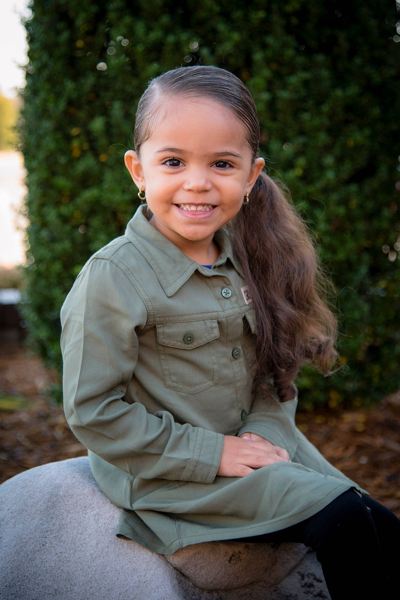 Jaylah joined the competition — help win amazing prizes! cheek, child, child_model, eye, face, grass, hairstyle, joy, outerwear, people, person, photograph, photography, plant, portrait, portrait_photography, sitting, skin, smile, standing