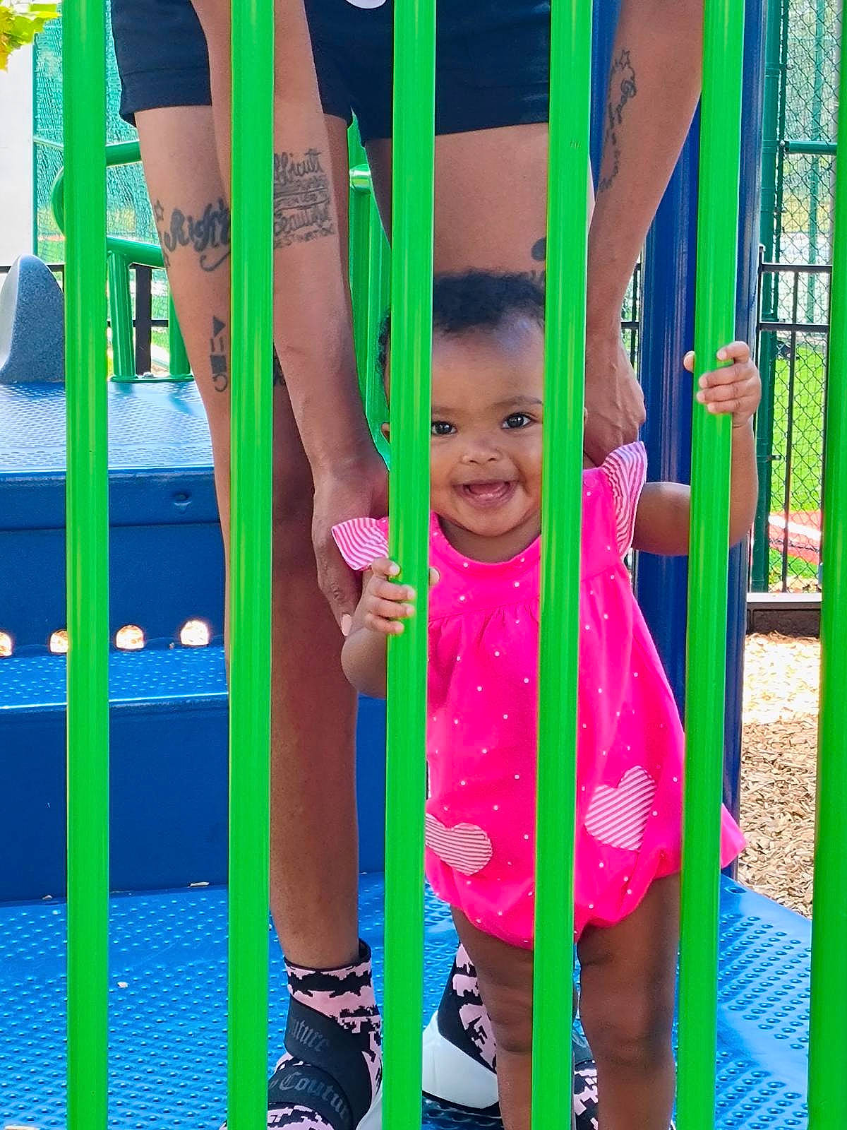 A-nayeli joined the competition — help win amazing prizes! baby_toddler_clothing, child, city, fun, happy, joy, leisure, magenta, outdoor_play_equipment, people, person, photograph, playground, product, recreation, shorts, smile, snapshot, standing, t_shirt