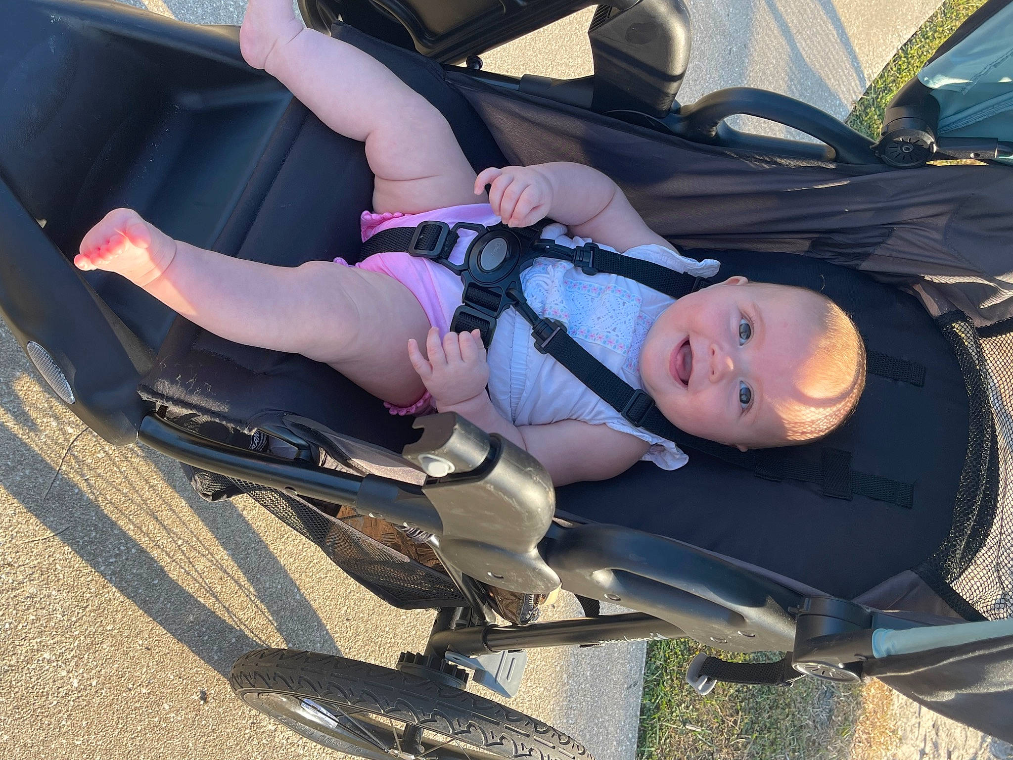 Daniella joined the competition — help win amazing prizes! auto_part, automotive_exterior, automotive_tire, automotive_wheel_system, baby_products, bumper, child, comfort, fun, hat, human_leg, knee, leisure, motor_vehicle, person, recreation, shorts, thigh, toddler, vehicle_door