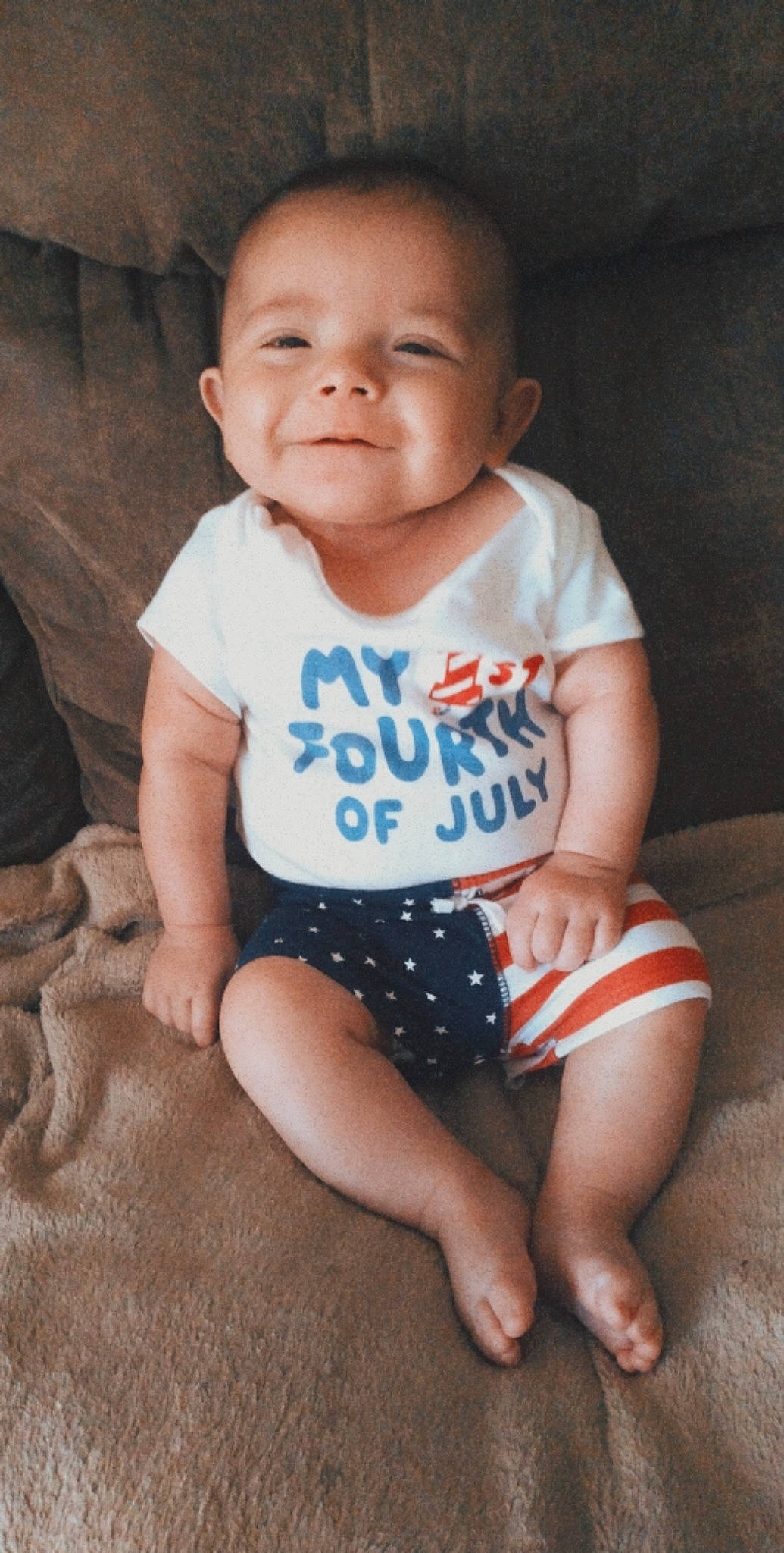 Brady joined the competition — help win amazing prizes! arm, baby_toddler_clothing, cheek, dress, eye, finger, flash_photography, hand, human_body, iris, joint, joy, leg, lip, neck, organ, person, skin, sleeve, smile